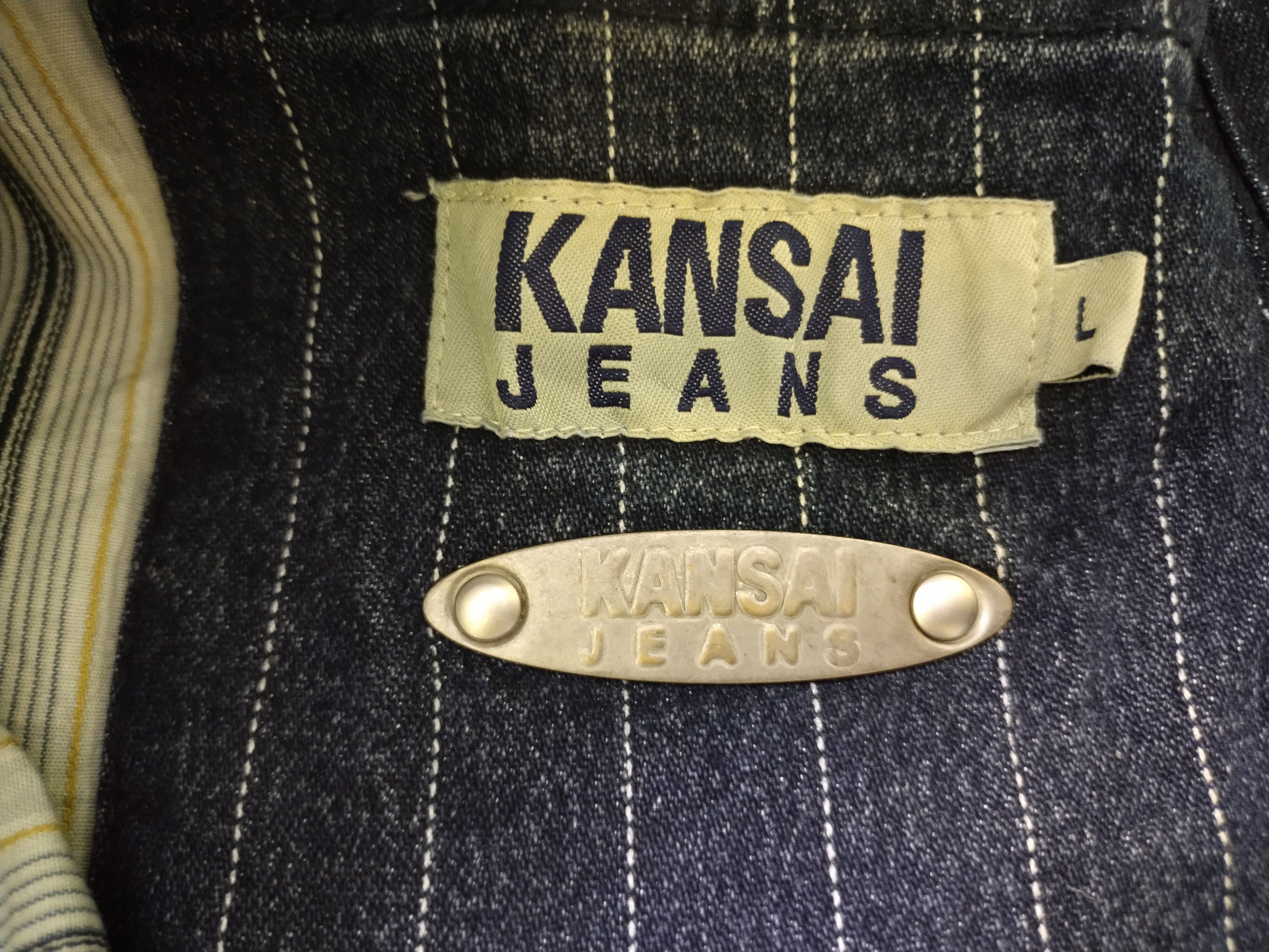 Kansai Yamamoto VINTAGE KANSAI JEANS DENIM JACKET Size US L / EU 52-54 / 3 - 9 Thumbnail