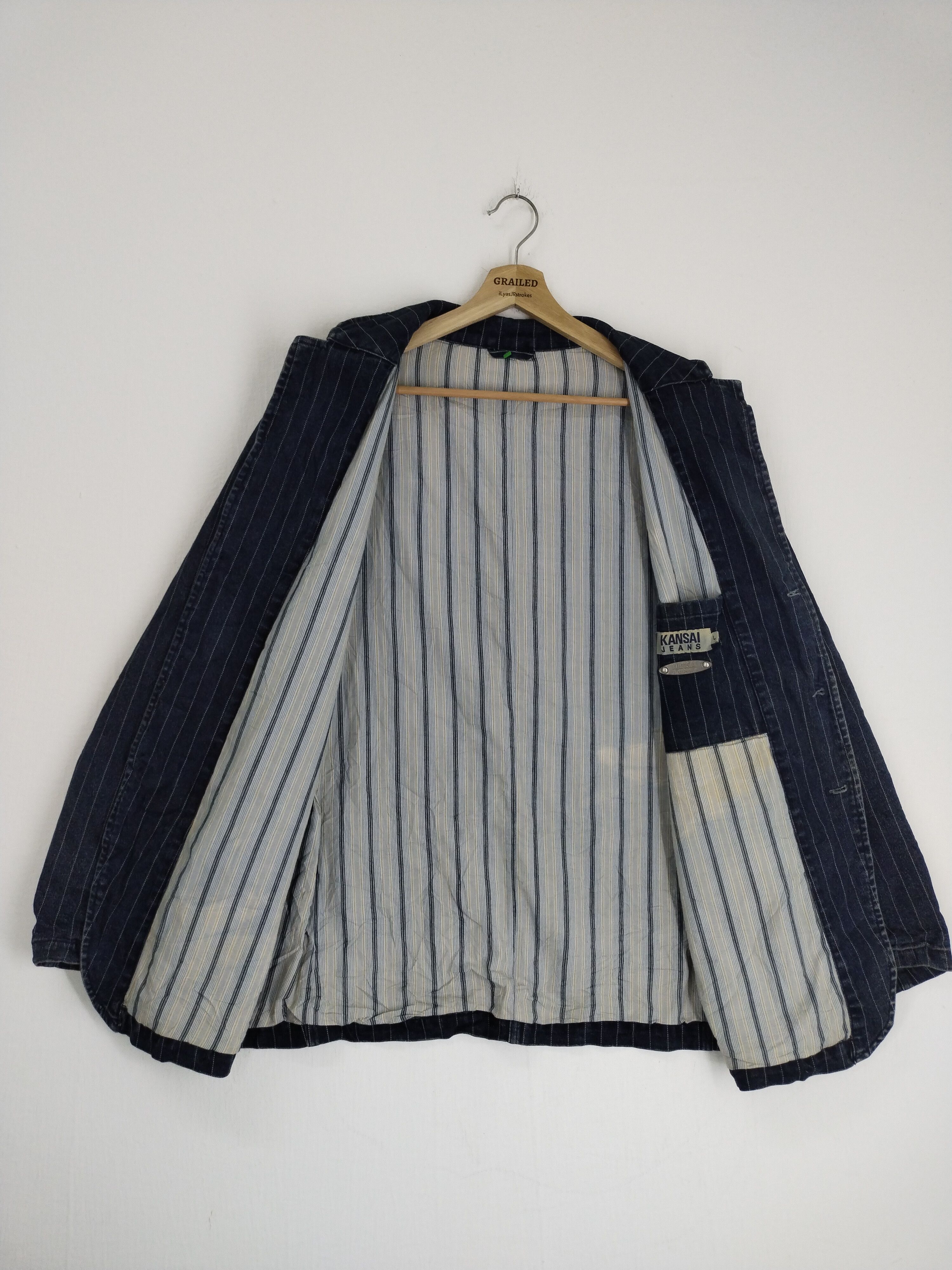 Kansai Yamamoto VINTAGE KANSAI JEANS DENIM JACKET Size US L / EU 52-54 / 3 - 2 Thumbnail