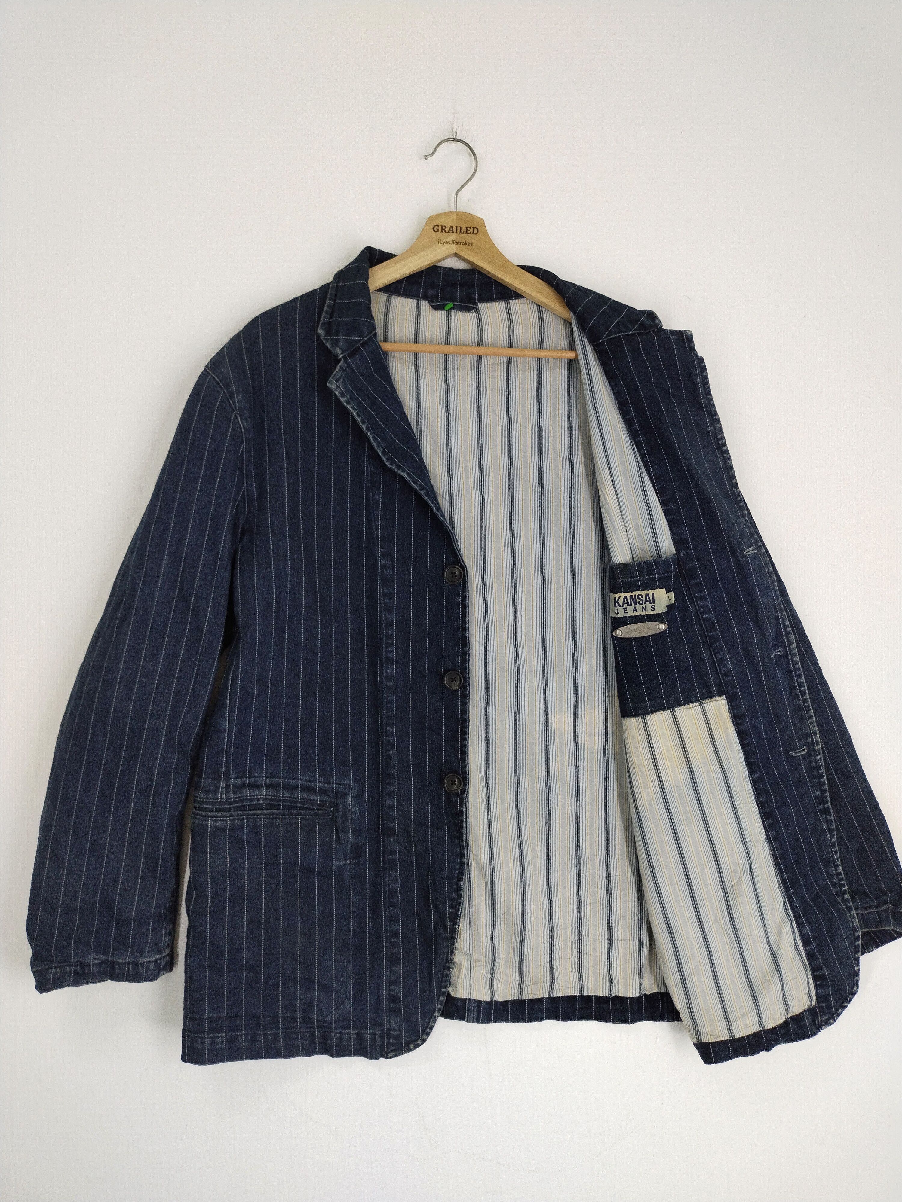 Kansai Yamamoto VINTAGE KANSAI JEANS DENIM JACKET Size US L / EU 52-54 / 3 - 1 Thumbnail