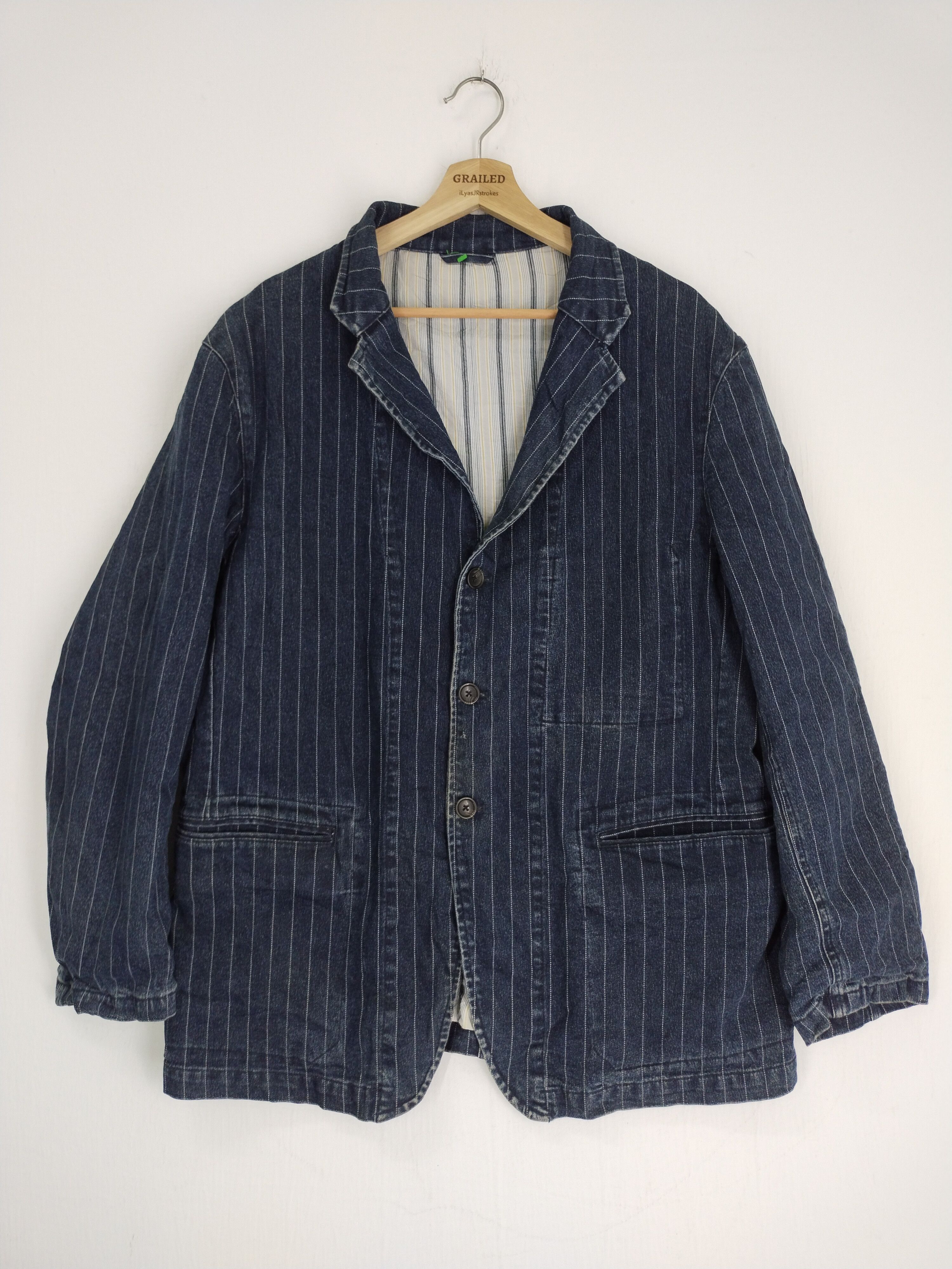 Kansai Yamamoto VINTAGE KANSAI JEANS DENIM JACKET Size US L / EU 52-54 / 3 - 4 Thumbnail
