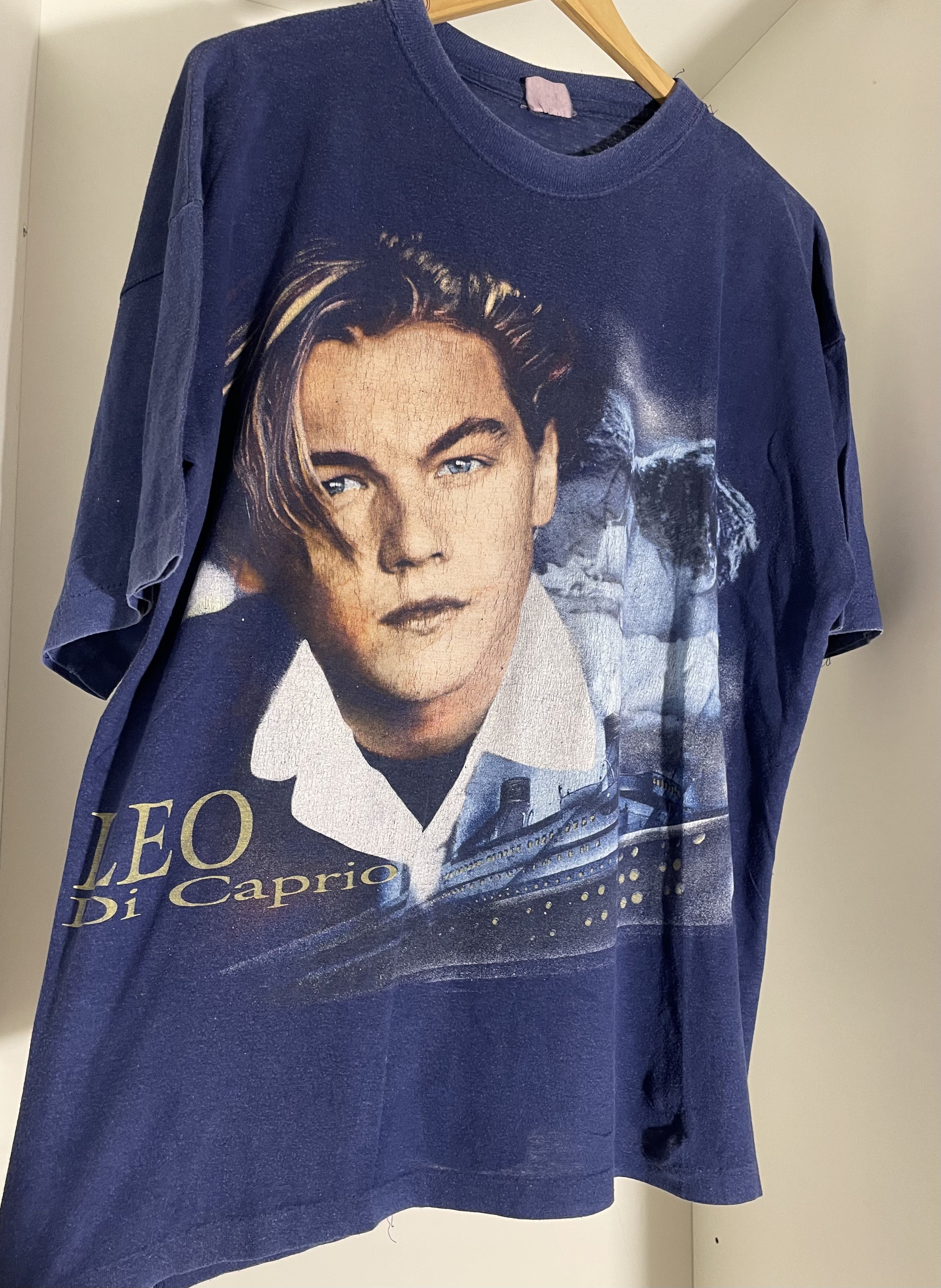 Vintage Vintage Leonardo Di Caprio Titanic 90s Tee Size US L / EU 52-54 / 3 - 4 Thumbnail