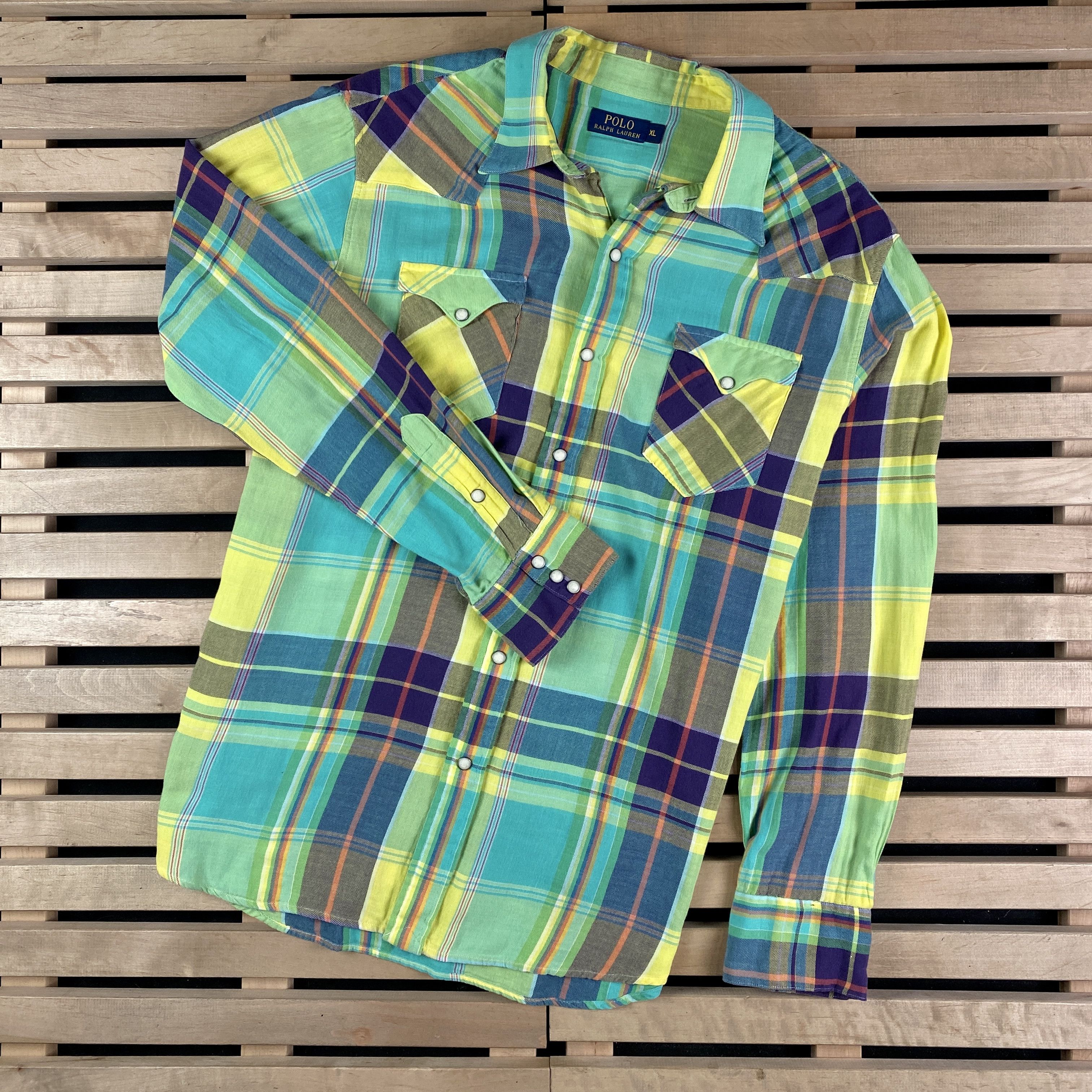 Polo Ralph Lauren × Ralph Lauren Mens Shirt Long Sleeve Multicolor Polo Ralph Lauren Size XL Size US XL / EU 56 / 4 - 1 Thumbnail