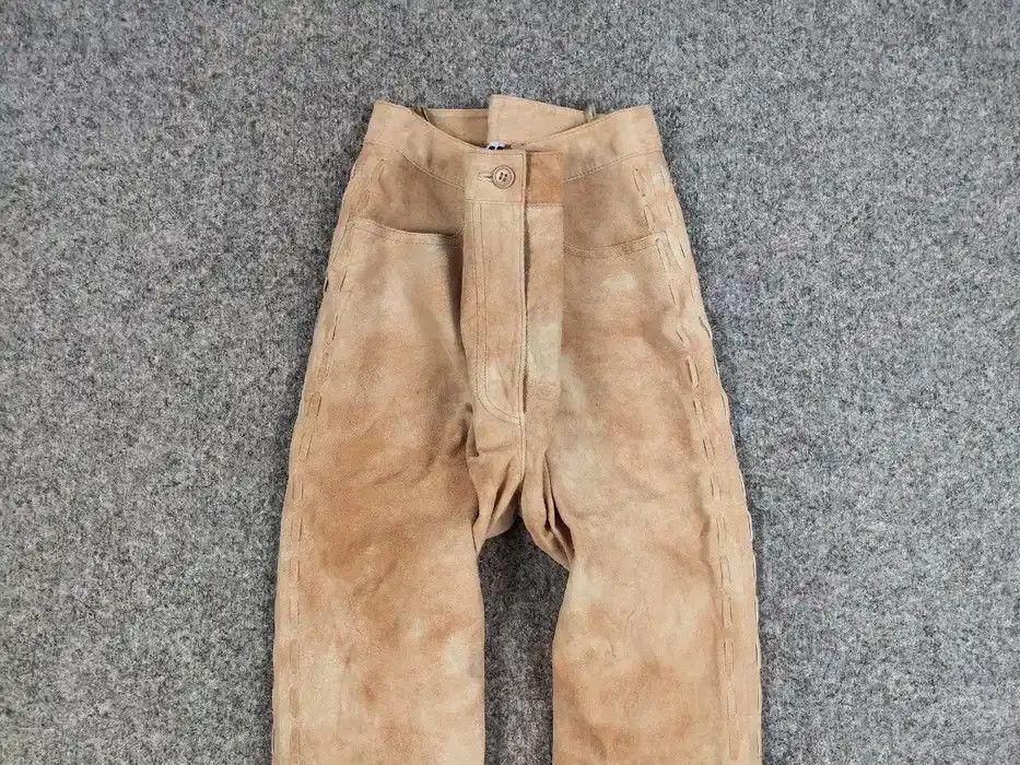 Japanese Brand Vintage Japanese suede leather Strap Bondage Trousers Pants Size 34" / US 12 / IT 48 - 3 Thumbnail