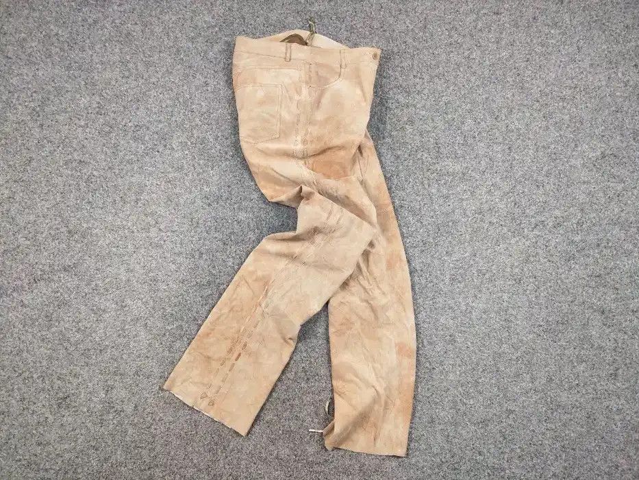 Japanese Brand Vintage Japanese suede leather Strap Bondage Trousers Pants Size 34" / US 12 / IT 48 - 7 Thumbnail