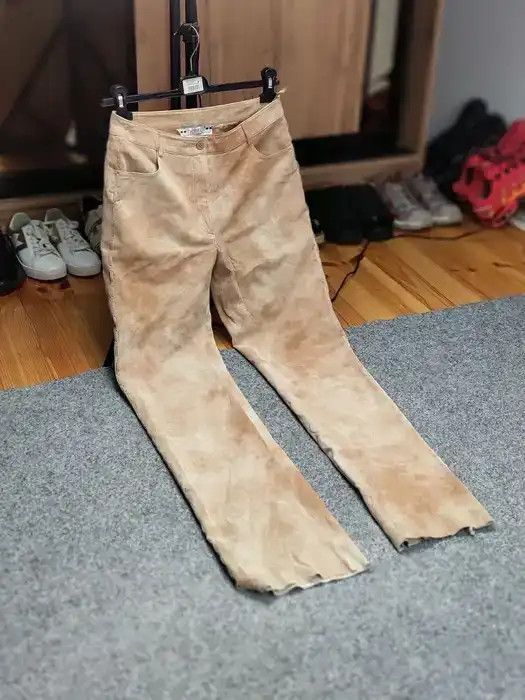 Japanese Brand Vintage Japanese suede leather Strap Bondage Trousers Pants Size 34" / US 12 / IT 48 - 10 Thumbnail