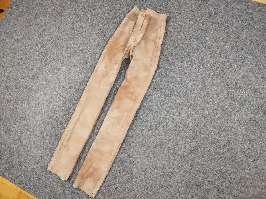 Japanese Brand Vintage Japanese suede leather Strap Bondage Trousers Pants Size 34" / US 12 / IT 48 - 2 Thumbnail