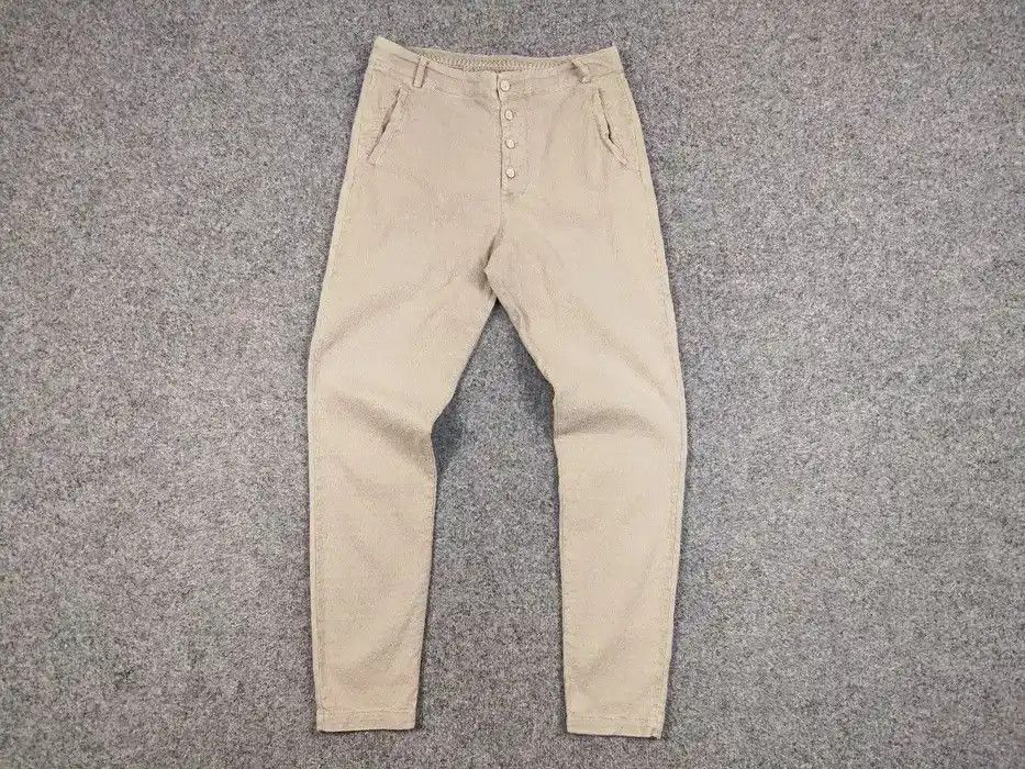 Transit Transit Par Such Beige Textured Cotton Trouser Pants Japan Size 32" / US 10 / IT 46 - 5 Thumbnail