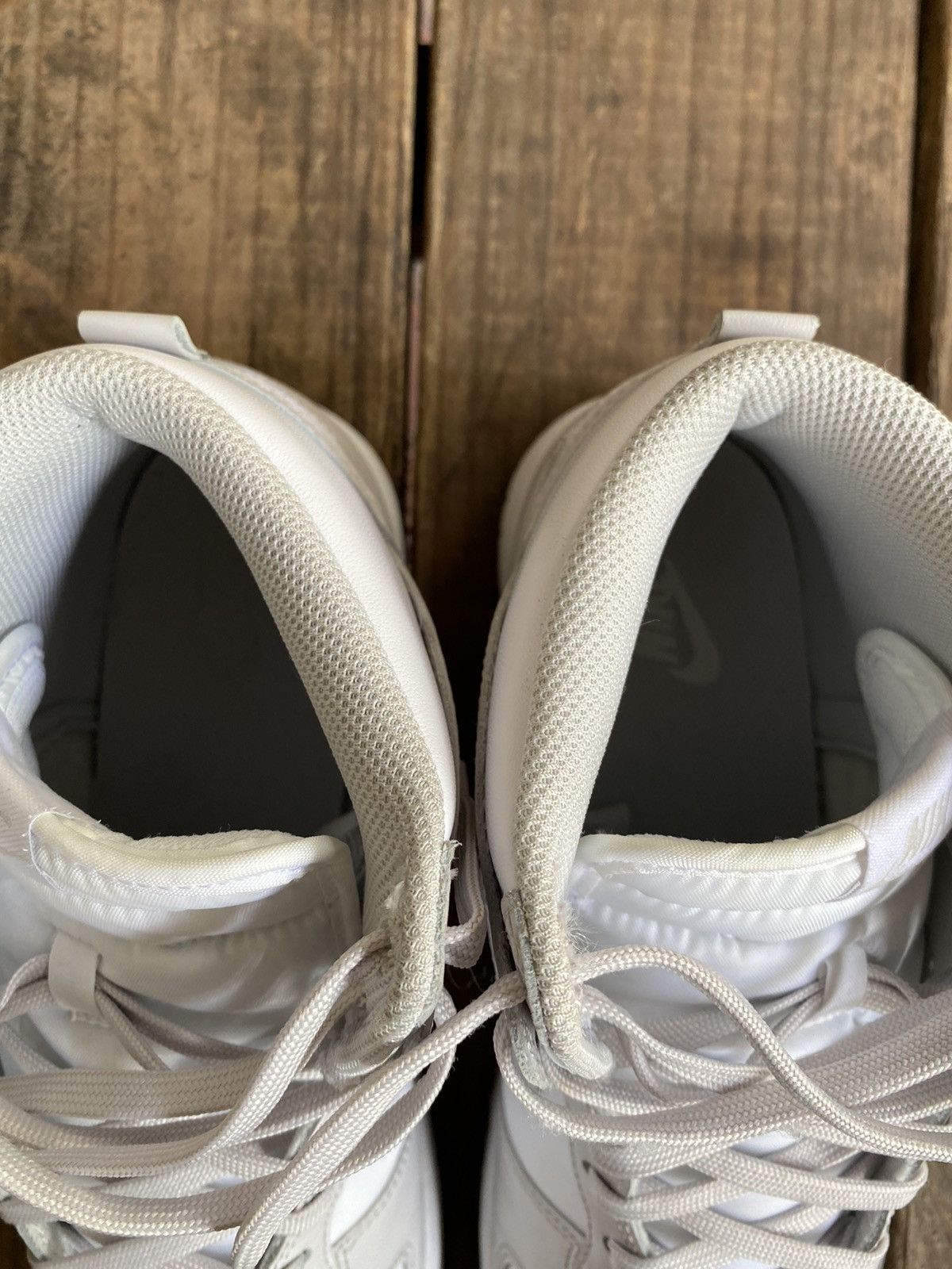 Nike 2021 Nike Dunk High Retro White Vast Grey Size US 11 / EU 44 - 6 Thumbnail