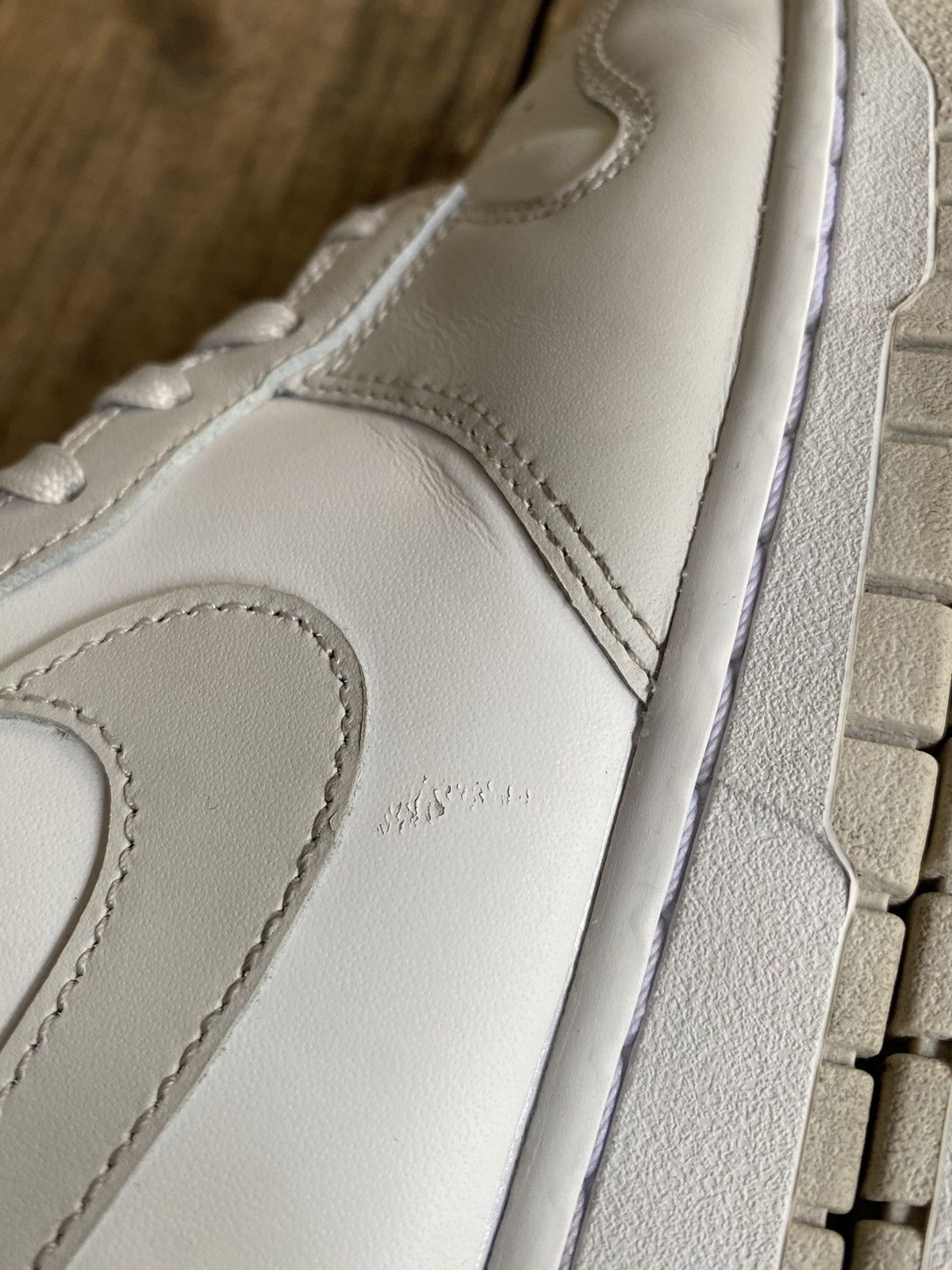 Nike 2021 Nike Dunk High Retro White Vast Grey Size US 11 / EU 44 - 3 Thumbnail