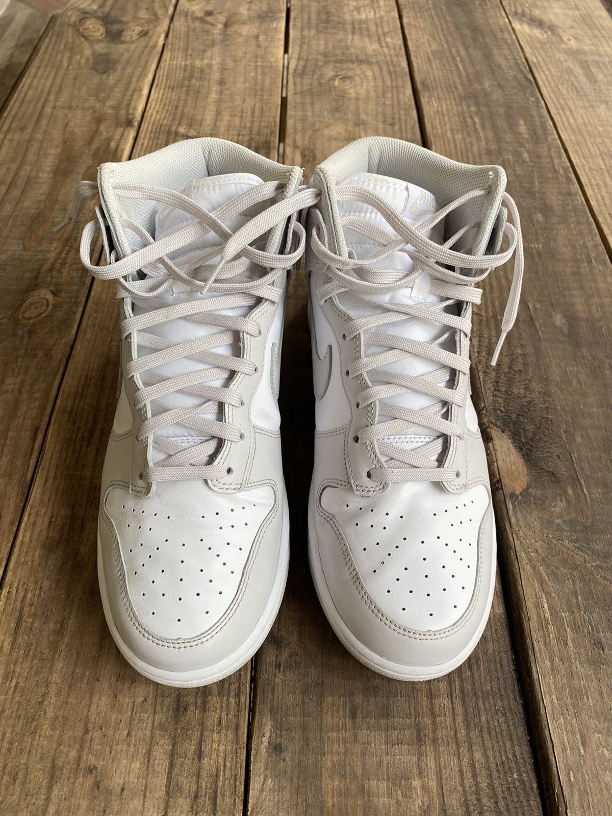Nike 2021 Nike Dunk High Retro White Vast Grey Size US 11 / EU 44 - 5 Thumbnail
