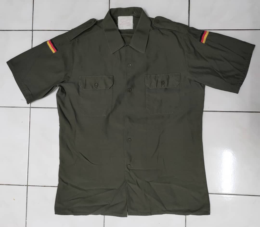 Other Vintage Military Army Short Sleeve Shirt Size US L / EU 52-54 / 3 - 1 Thumbnail