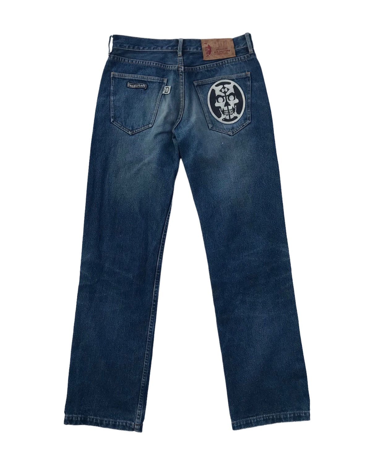 Hell Star Art Or Anarchy Skull Denim Pants