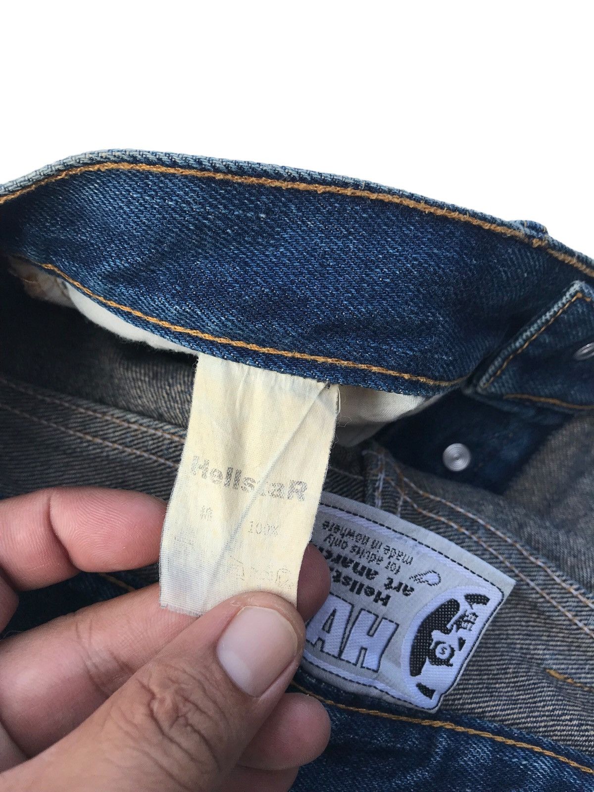 Japanese Brand Hell Star Art Or Anarchy Skull Denim Pants Size US 28 / EU 44 - 13 Thumbnail