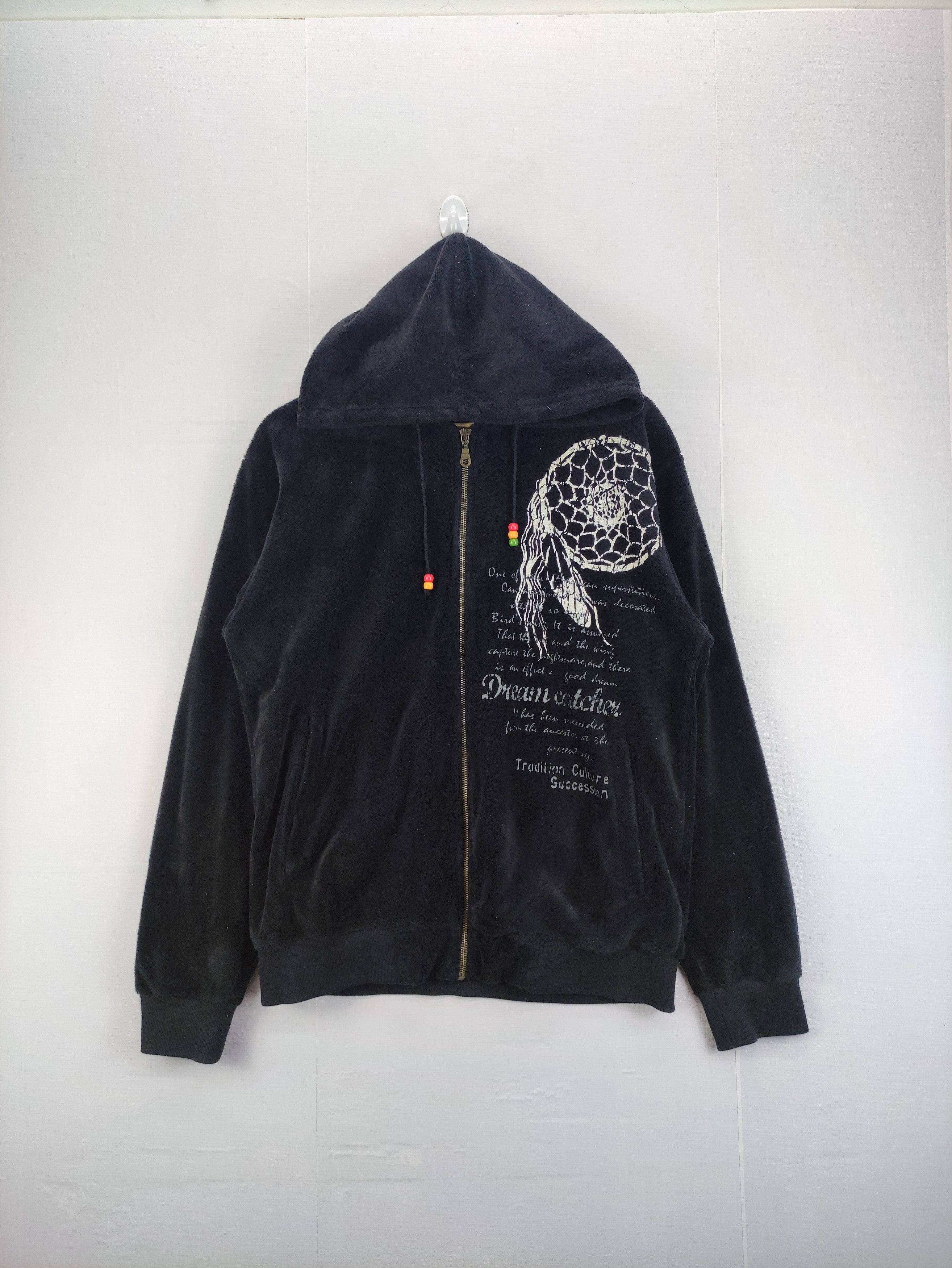 Japanese Brand Vintage Sweater Zipper Hoodie Fleece Print Logo Oblodesign Size US M / EU 48-50 / 2 - 1 Thumbnail
