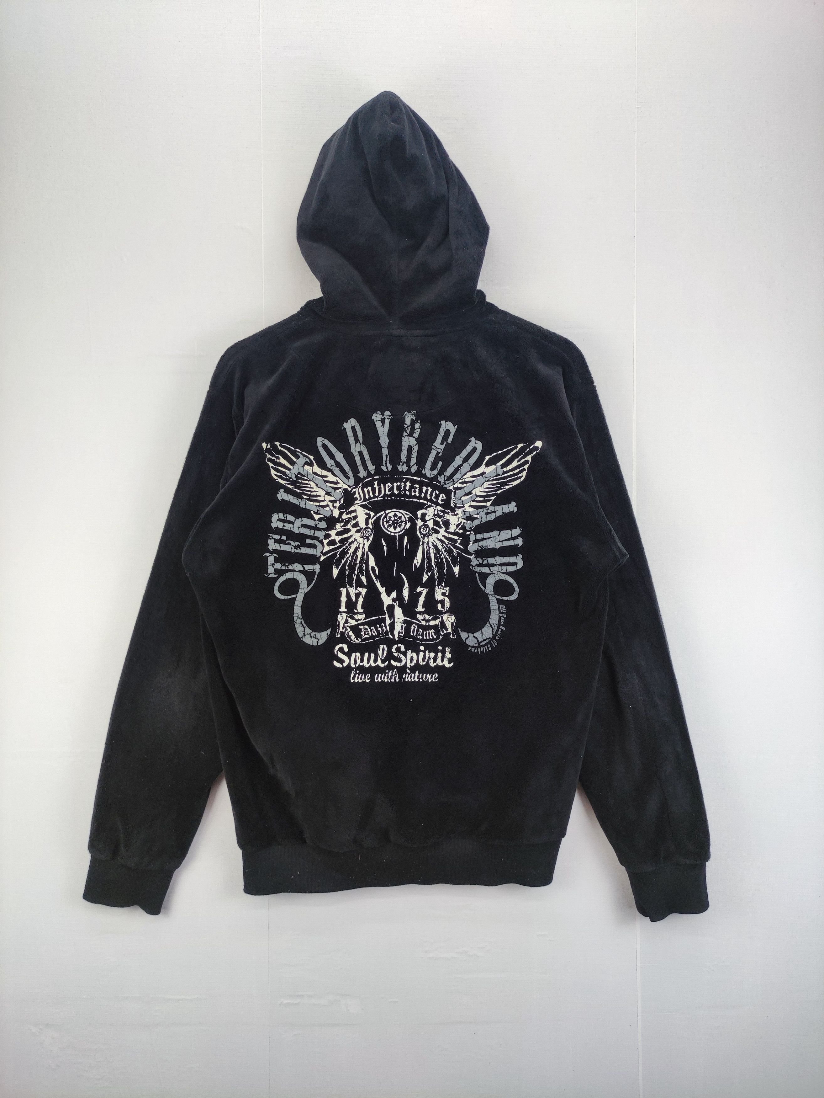 Japanese Brand Vintage Sweater Zipper Hoodie Fleece Print Logo Oblodesign Size US M / EU 48-50 / 2 - 13 Thumbnail
