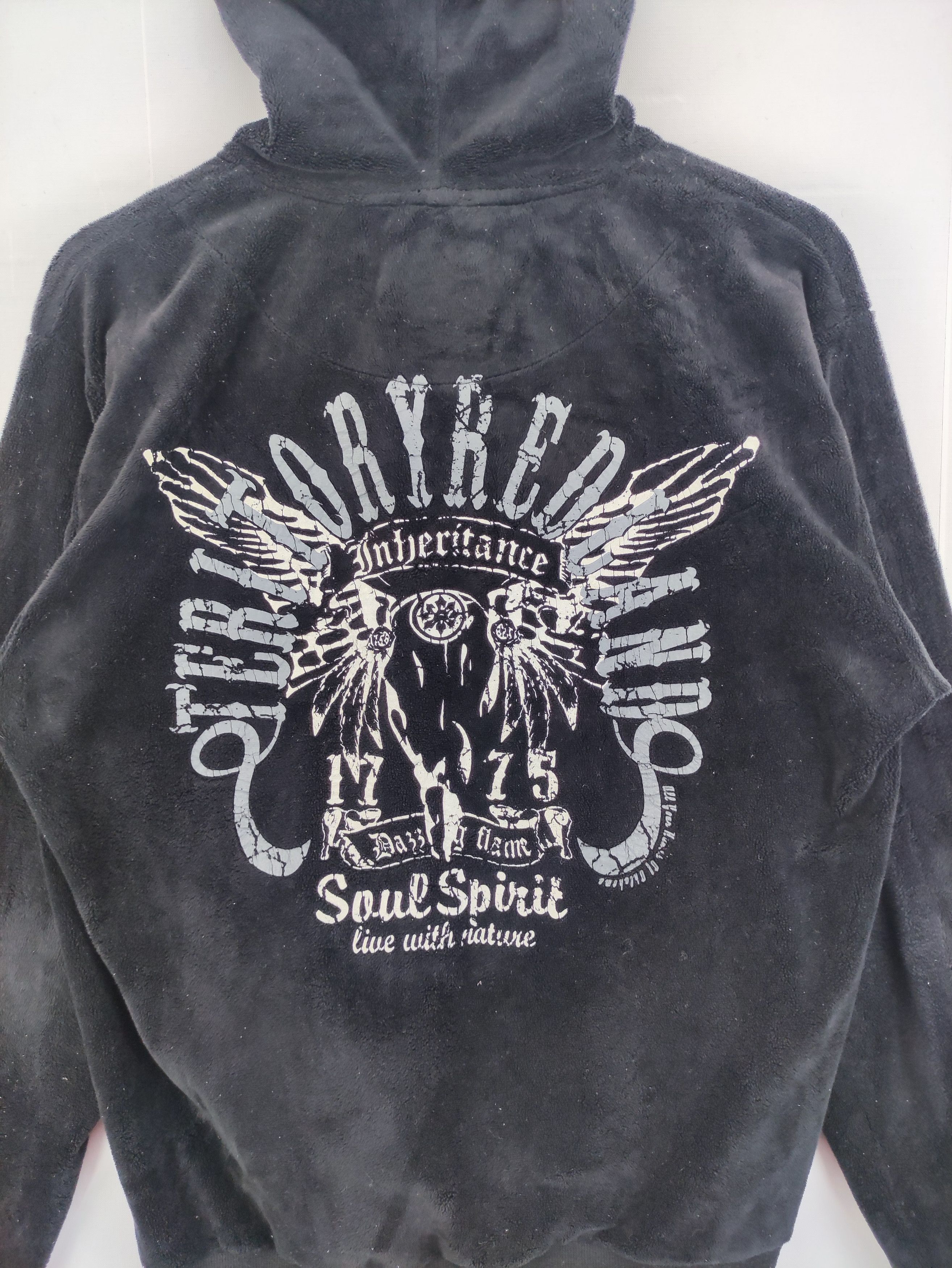 Japanese Brand Vintage Sweater Zipper Hoodie Fleece Print Logo Oblodesign Size US M / EU 48-50 / 2 - 12 Thumbnail