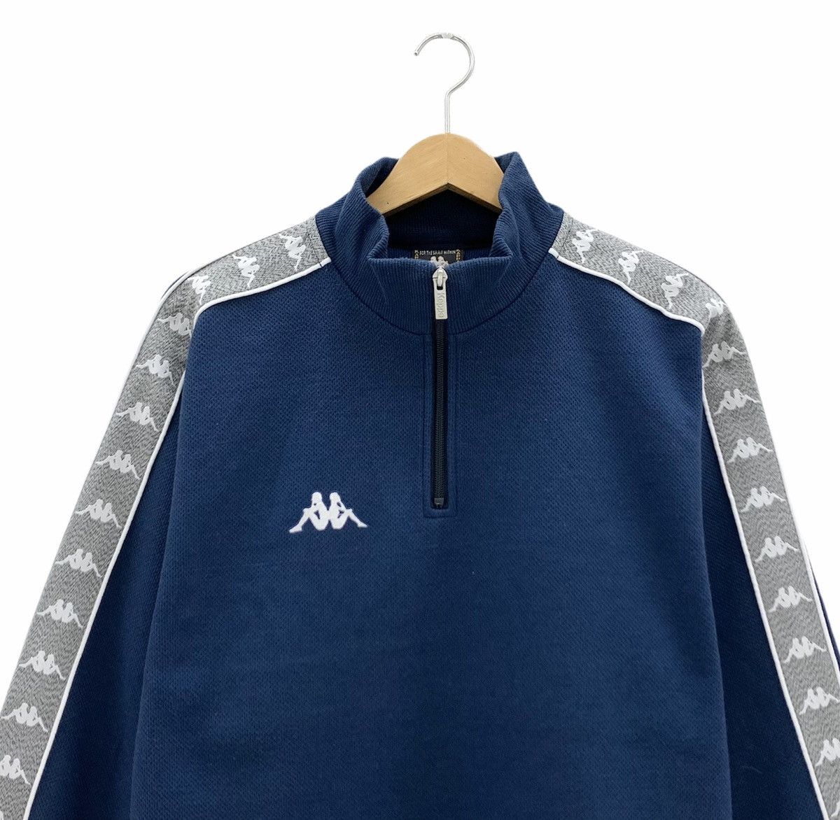 Kappa Vintage Kappa Side Tape Half Zip Sweatshirt Size US M / EU 48-50 / 2 - 4 Thumbnail