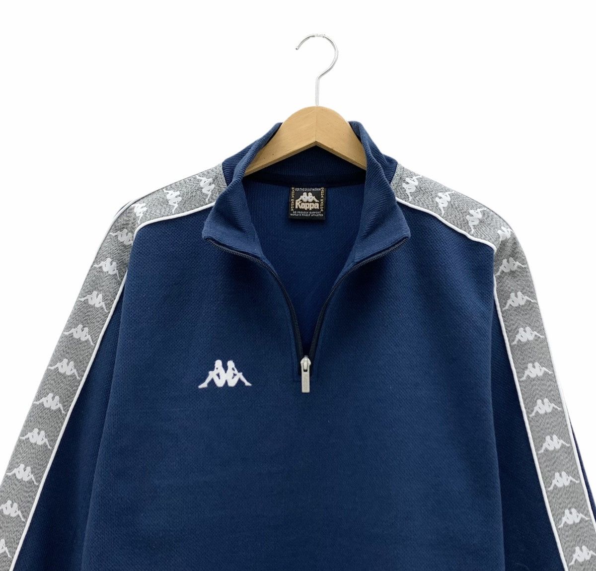 Kappa Vintage Kappa Side Tape Half Zip Sweatshirt Size US M / EU 48-50 / 2 - 5 Thumbnail