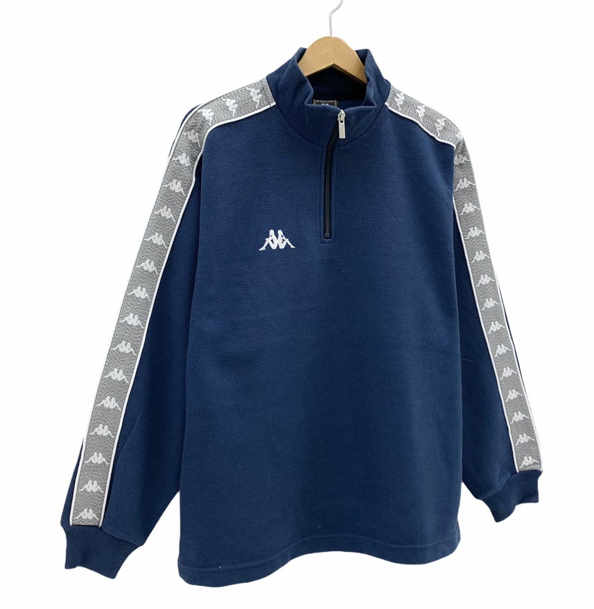 Kappa Vintage Kappa Side Tape Half Zip Sweatshirt Size US M / EU 48-50 / 2 - 2 Thumbnail