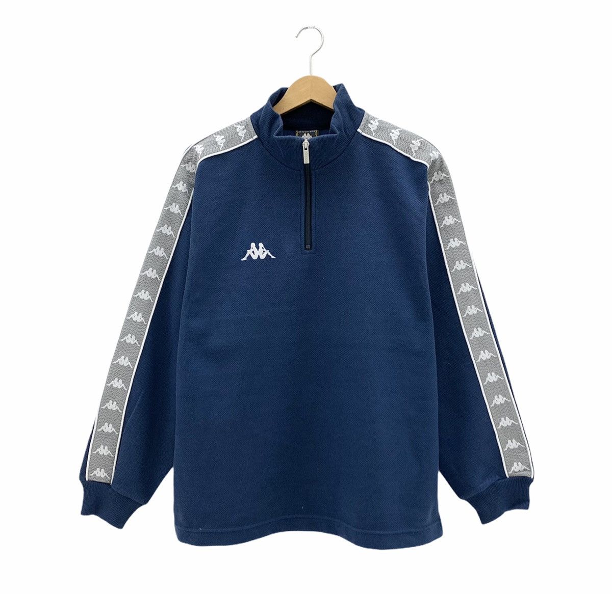 Kappa Vintage Kappa Side Tape Half Zip Sweatshirt Size US M / EU 48-50 / 2 - 1 Thumbnail