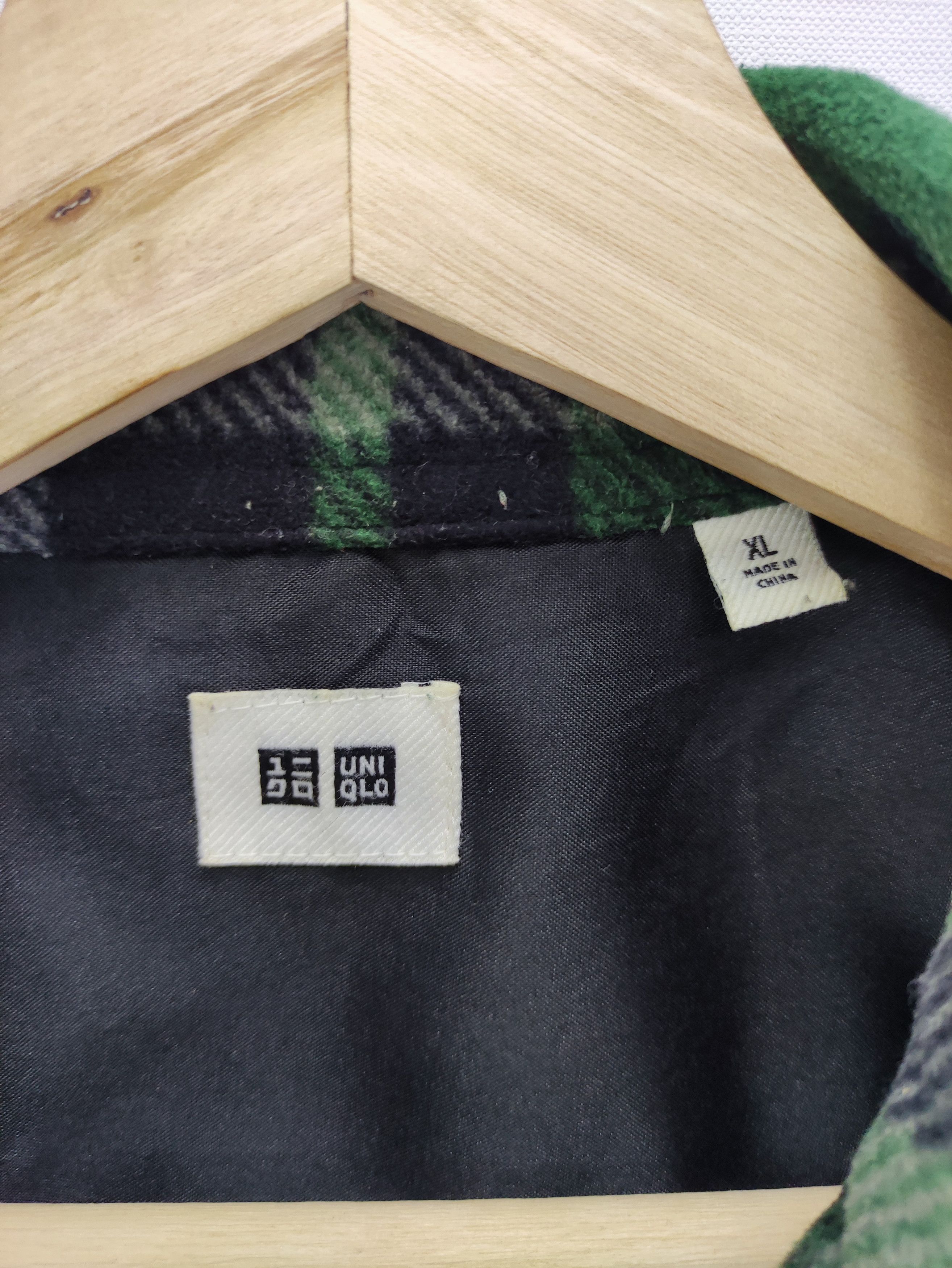 Uniqlo Vintage Uniqlo Shirt Button Up Checkered Fleece Size US L / EU 52-54 / 3 - 2 Thumbnail
