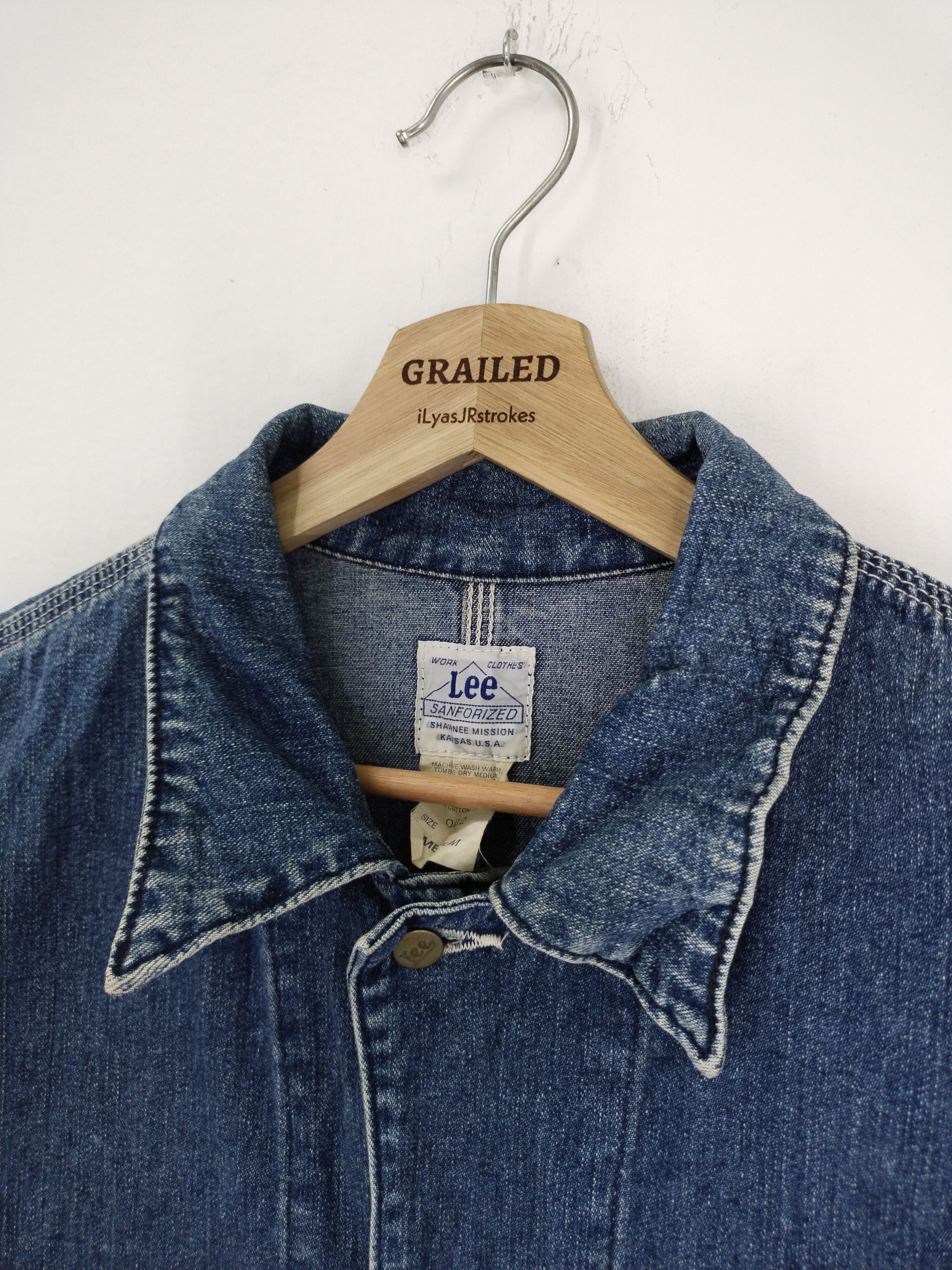 Lee × Vintage VINTAGE LEE SANFORIZED DENIM JACKET Size US M / EU 48-50 / 2 - 17 Thumbnail