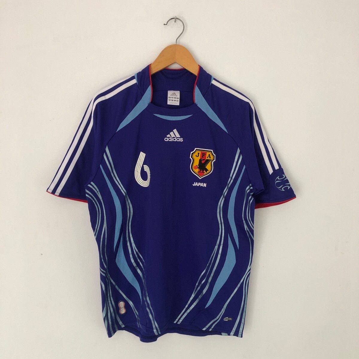 Pre-owned Jersey X Soccer Jersey Japan Jersey's Named Abe In Blue