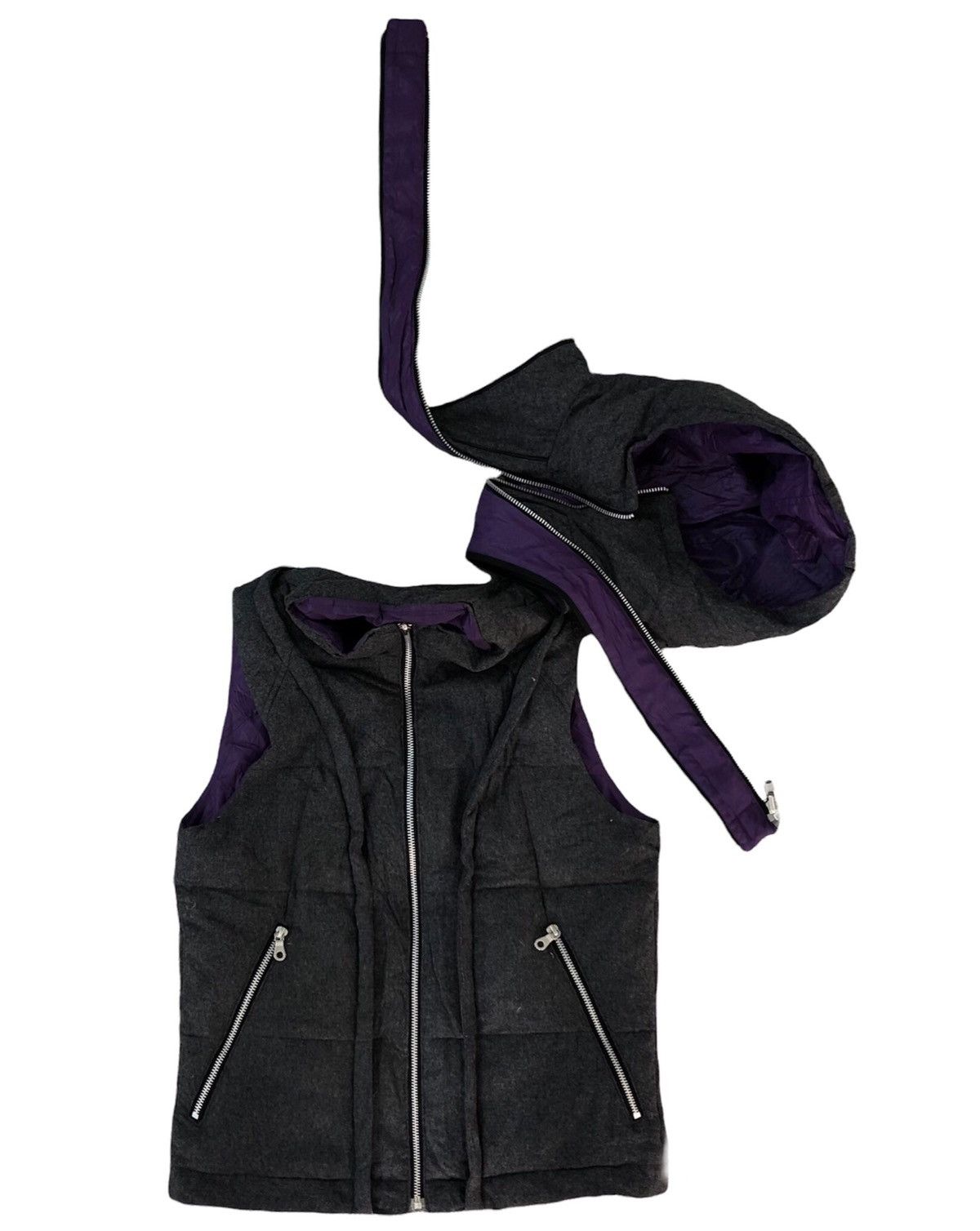 Japanese Brand RARE REVERSIBLE PUFFER PARACHUTE BIKER DESIGN VEST PPFM Size US S / EU 44-46 / 1 - 2 Thumbnail