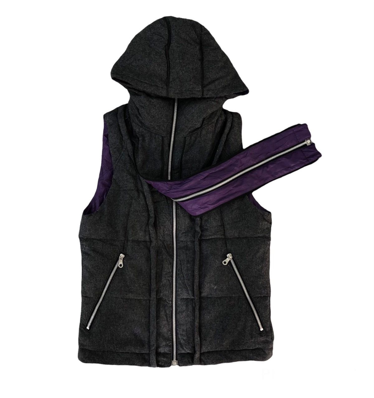 Japanese Brand RARE REVERSIBLE PUFFER PARACHUTE BIKER DESIGN VEST PPFM Size US S / EU 44-46 / 1 - 3 Thumbnail