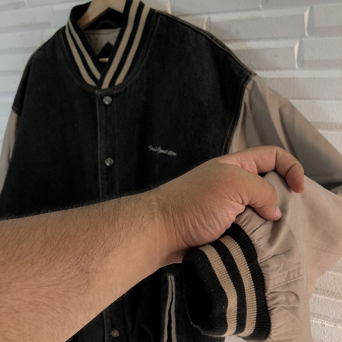 Japanese Brand VINTAGE VARSITY JACKET TRI-MOUNTAIN JAPAN Size US L / EU 52-54 / 3 - 7 Thumbnail