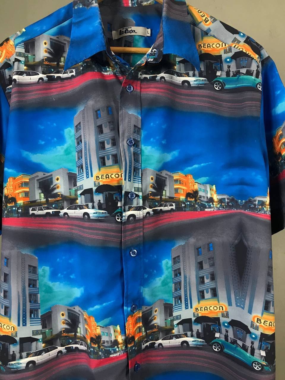 Vintage Lee Cooper vintage crazy Hawaiian shirt Size US L / EU 52-54 / 3 - 3 Thumbnail