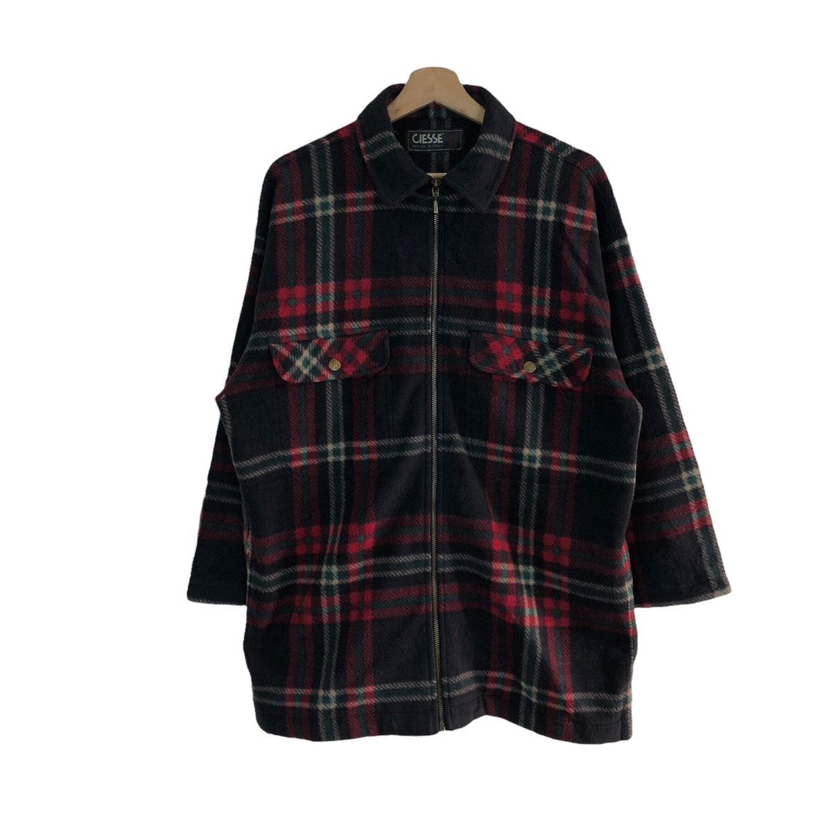 Flannel VINTAGE CIESSE STYLED IN ITALY FLANNEL JACKET TARTAN DESIGN Size US M / EU 48-50 / 2 - 1 Thumbnail