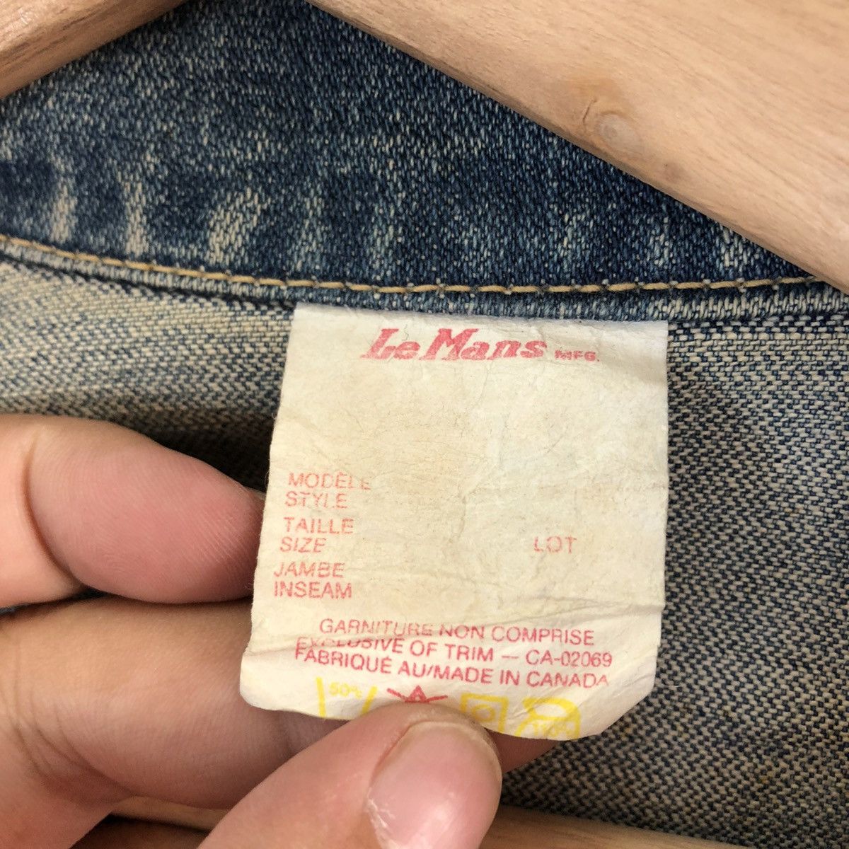 Japanese Brand VINTAGE LE MANS DENIM JACKET Size US M / EU 48-50 / 2 - 9 Thumbnail