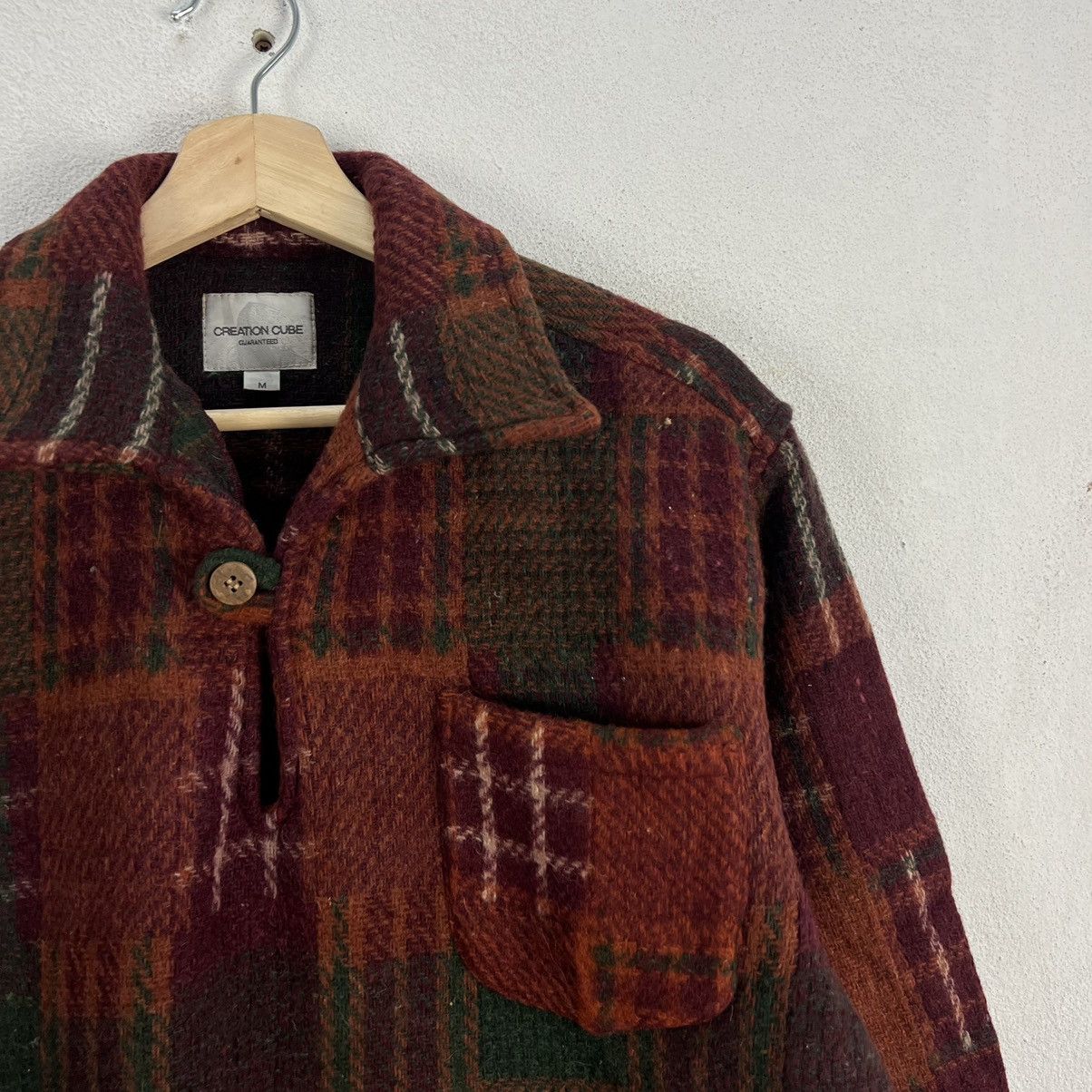 Flannel VINTAGE CREATION CUBE GUARANTEED WOOL FLANNEL JACKET Size US M / EU 48-50 / 2 - 5 Thumbnail