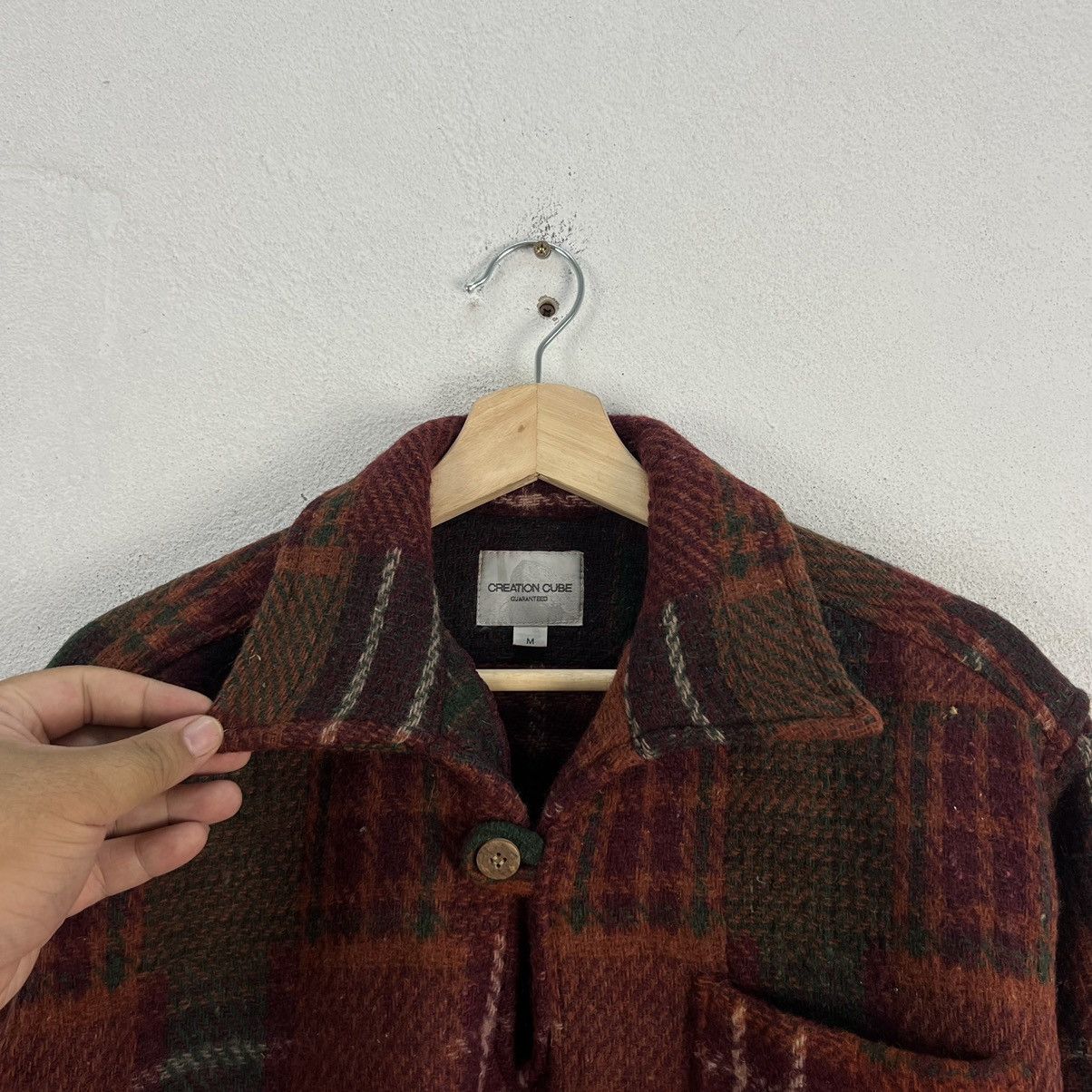 Flannel VINTAGE CREATION CUBE GUARANTEED WOOL FLANNEL JACKET Size US M / EU 48-50 / 2 - 7 Thumbnail