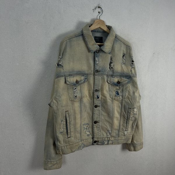 Zara acid 2024 wash denim jacket