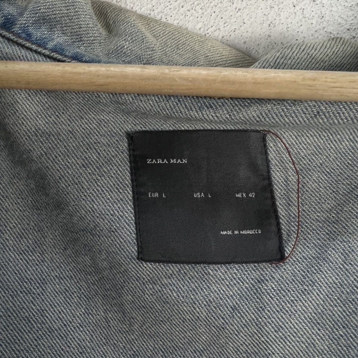 Japanese Brand VINTAGE ZARA MAN DISTRESSED DENIM JACKET ACID WASH DESIGN Size US L / EU 52-54 / 3 - 16 Thumbnail