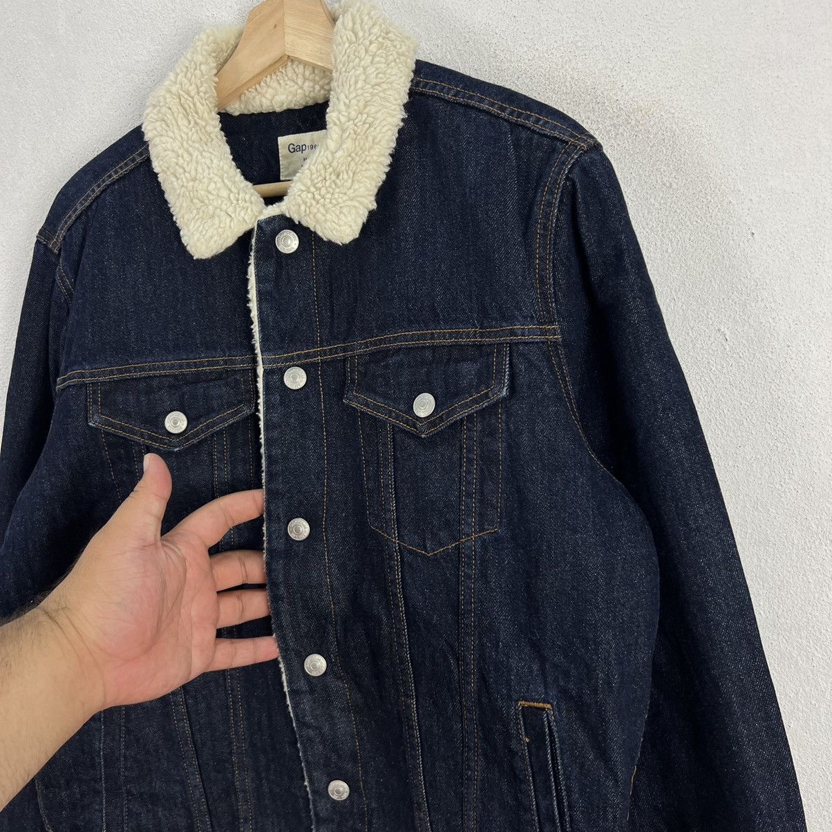 Japanese Brand VINTAGE GAP 1969 DENIM JACKET TRUCKER DESIGN Size US M / EU 48-50 / 2 - 5 Thumbnail
