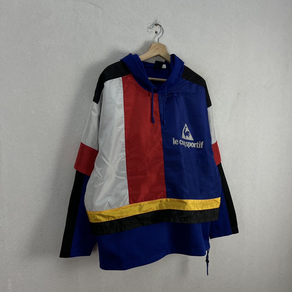 Japanese Brand VINTAGE LE COQ SPORTIF BIG LOGO RARE COLOUR MIX JACKET Size US L / EU 52-54 / 3 - 3 Thumbnail