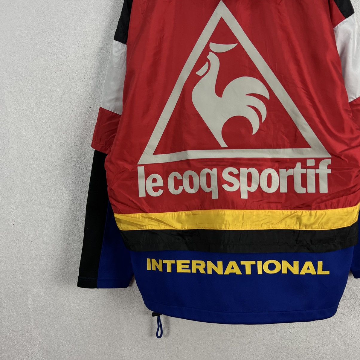 Japanese Brand VINTAGE LE COQ SPORTIF BIG LOGO RARE COLOUR MIX JACKET Size US L / EU 52-54 / 3 - 9 Thumbnail