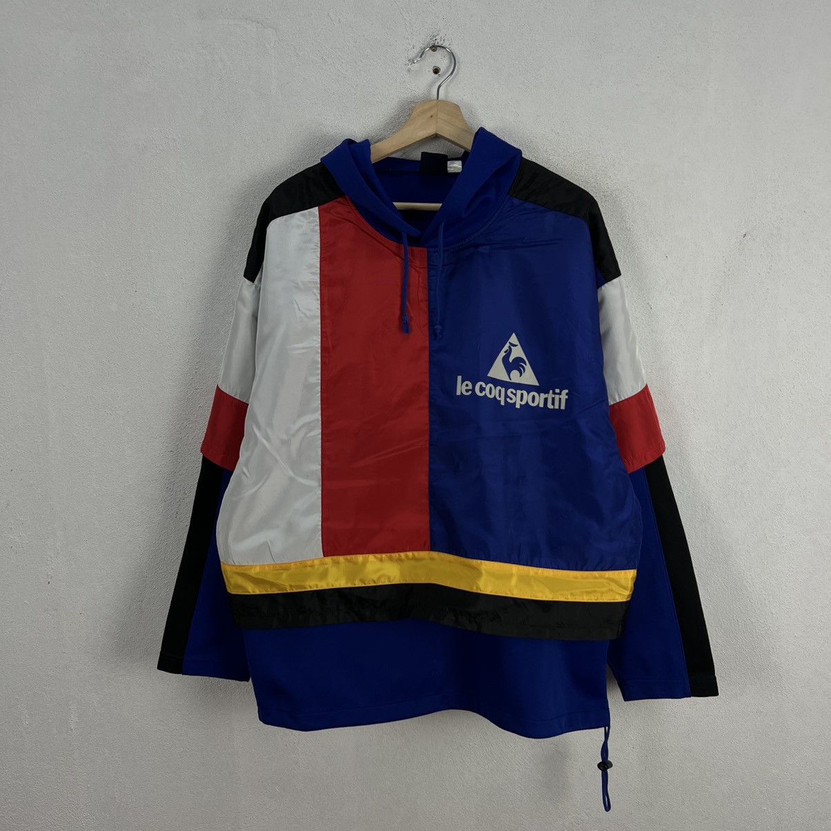 Japanese Brand VINTAGE LE COQ SPORTIF BIG LOGO RARE COLOUR MIX JACKET Size US L / EU 52-54 / 3 - 2 Thumbnail