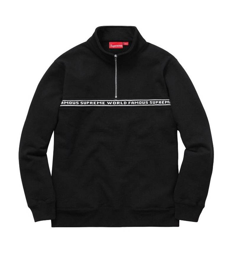 Supreme World Famous Half Zip Grailed