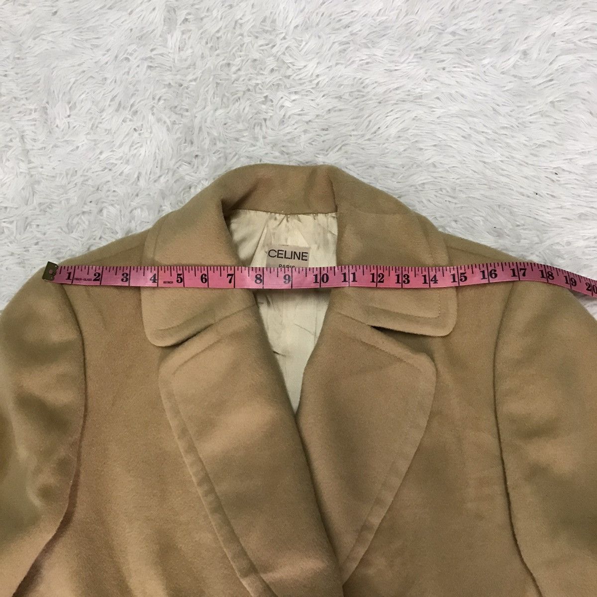 Celine VINTAGE CELINE PARIS WOOL DOUBLE BREAST LONG COAT Size M / US 6-8 / IT 42-44 - 21 Thumbnail