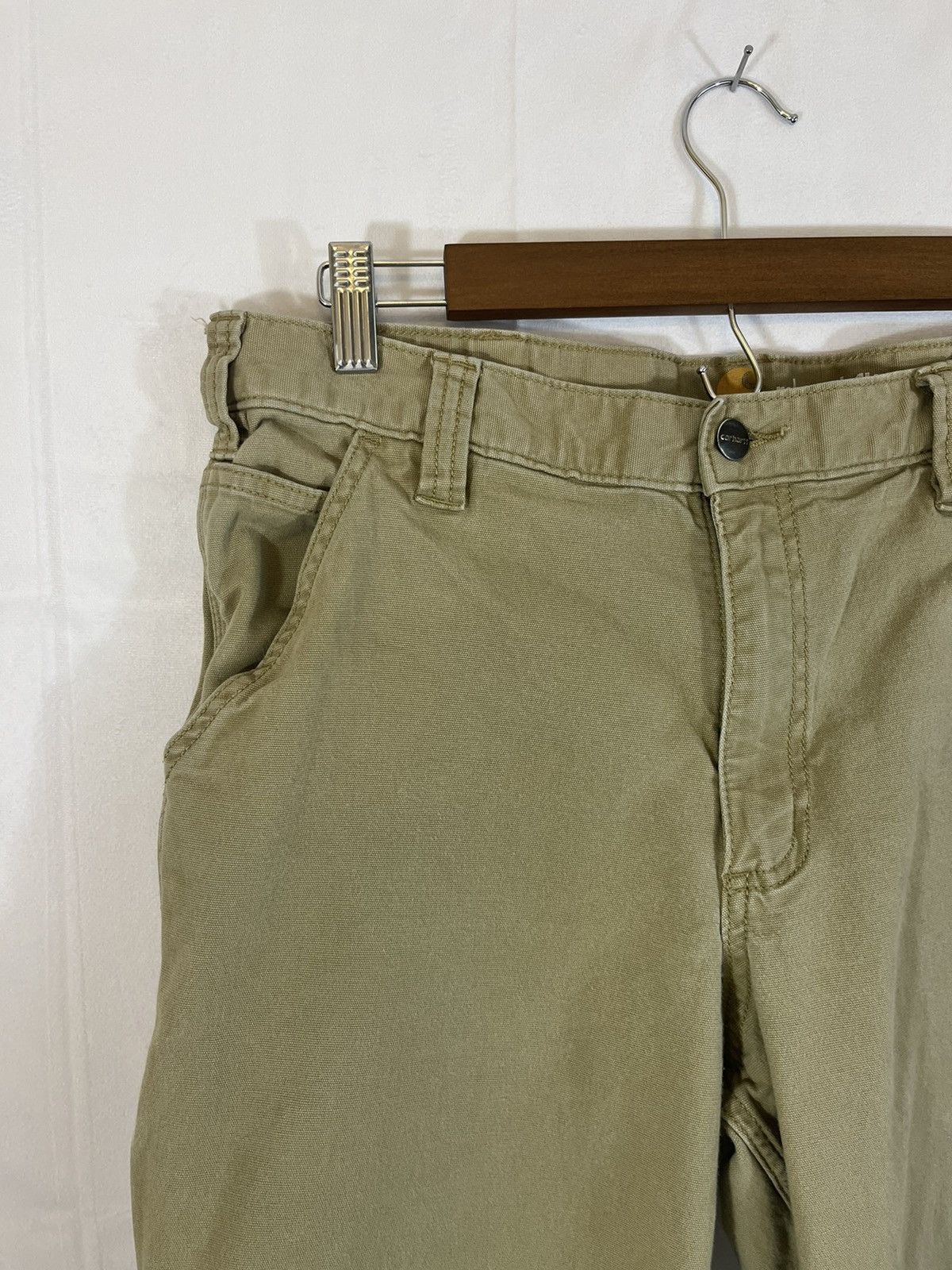 Carhartt Distressed Cropped Raw Hem Work Pants Size US 34 / EU 50 - 6 Thumbnail