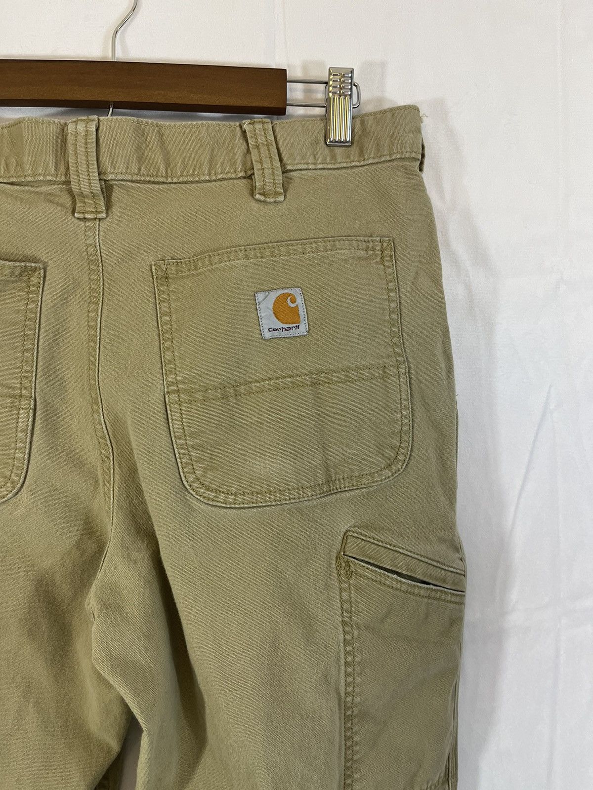 Carhartt Distressed Cropped Raw Hem Work Pants Size US 34 / EU 50 - 13 Thumbnail