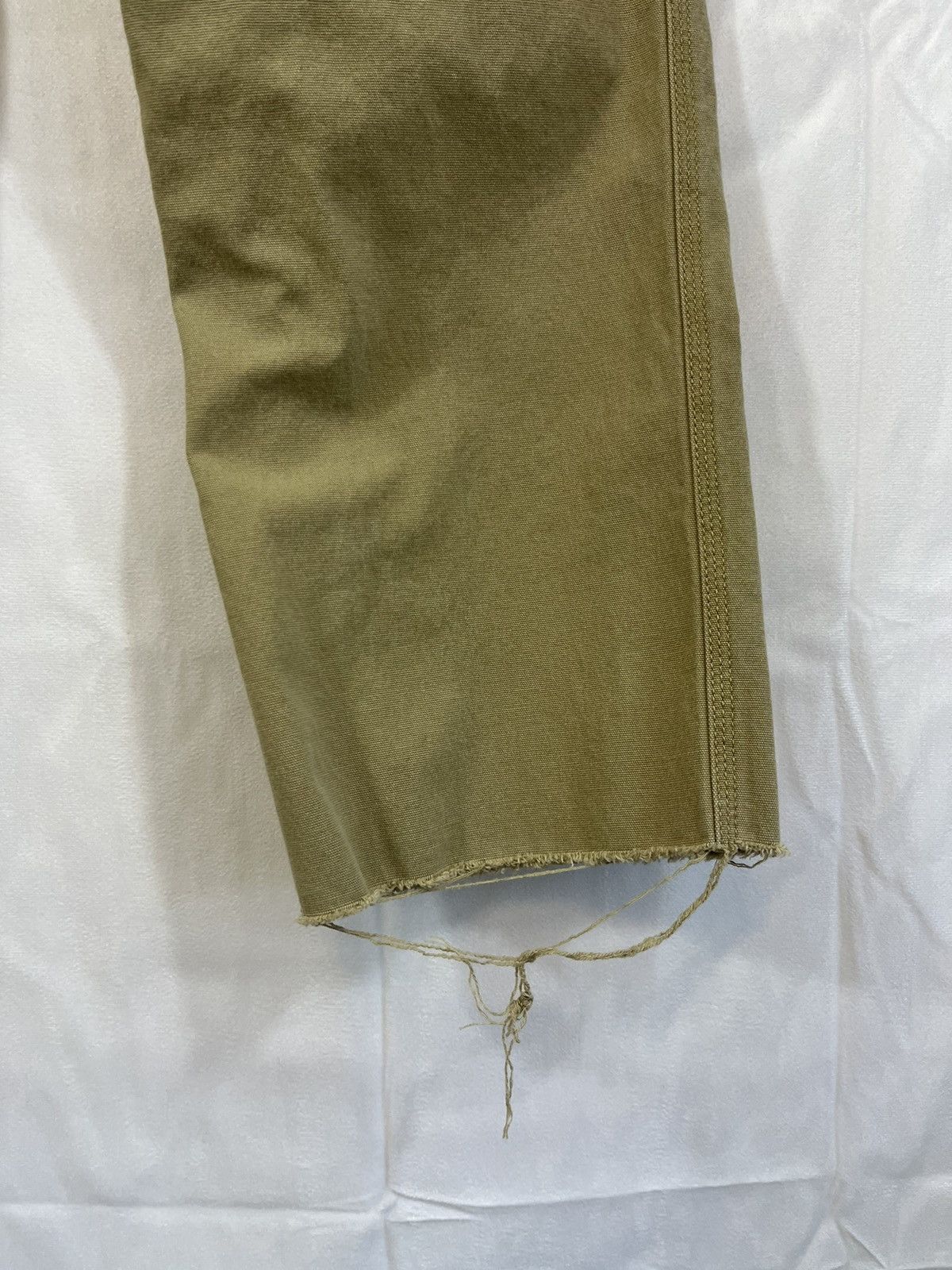 Carhartt Distressed Cropped Raw Hem Work Pants Size US 34 / EU 50 - 17 Thumbnail