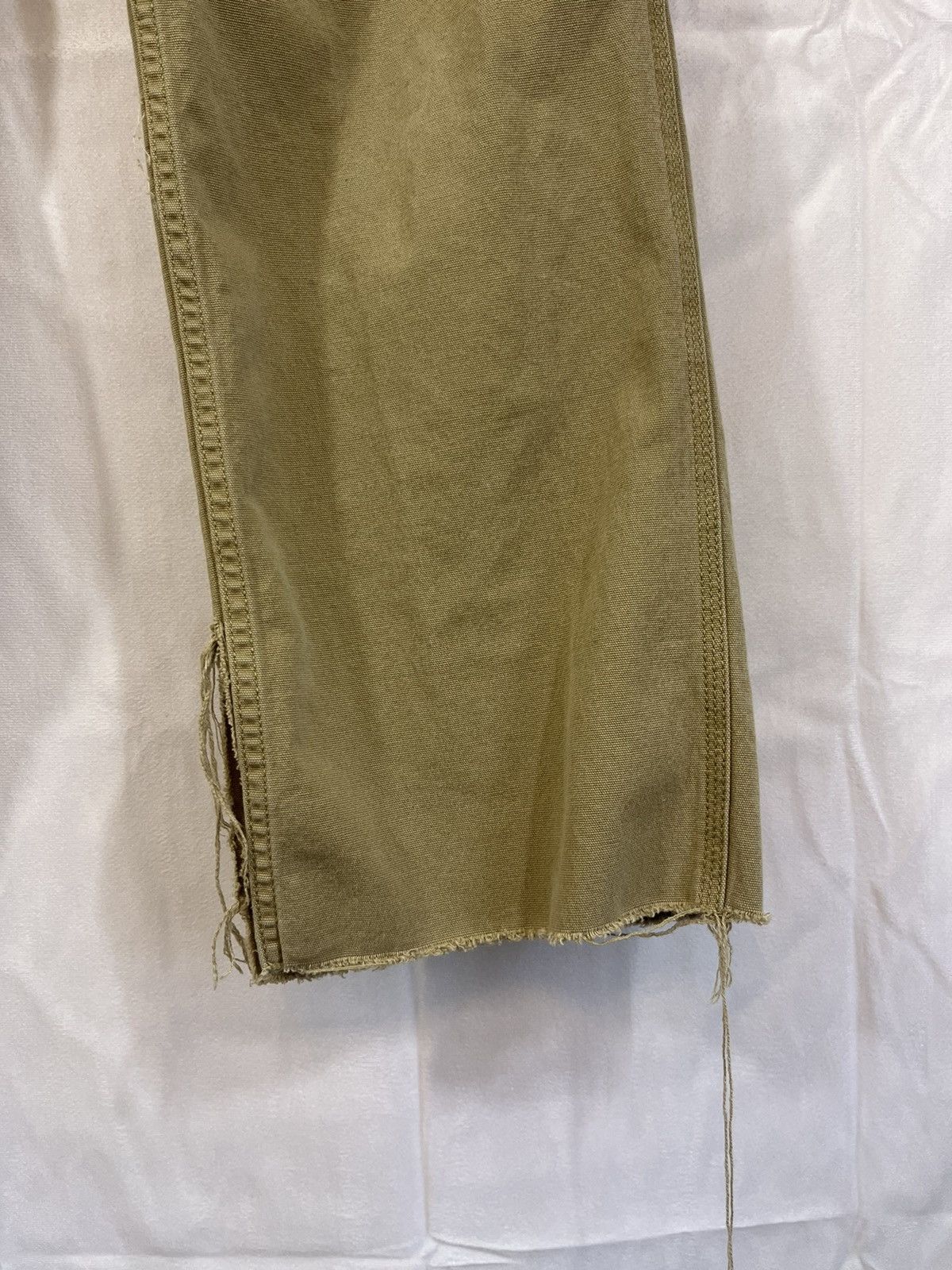 Carhartt Distressed Cropped Raw Hem Work Pants Size US 34 / EU 50 - 9 Thumbnail