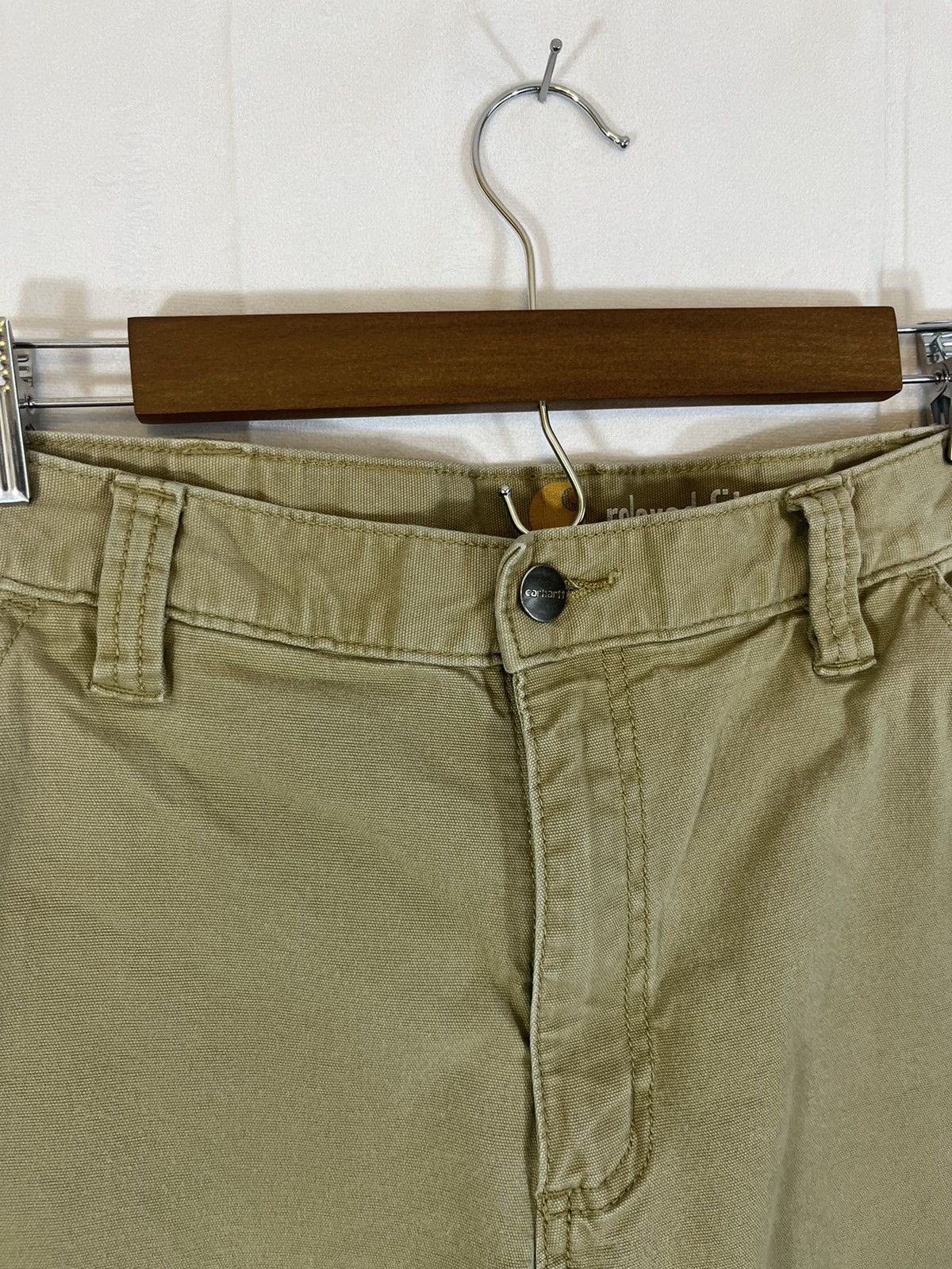 Carhartt Distressed Cropped Raw Hem Work Pants Size US 34 / EU 50 - 5 Thumbnail