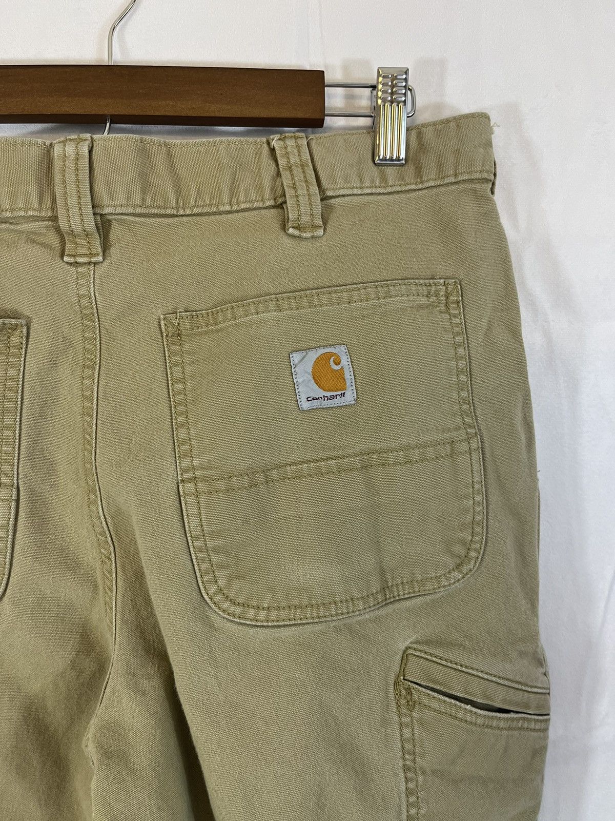Carhartt Distressed Cropped Raw Hem Work Pants Size US 34 / EU 50 - 14 Thumbnail