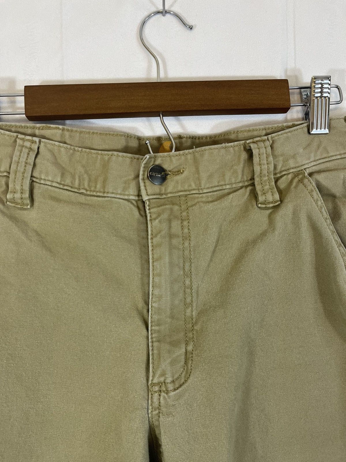 Carhartt Distressed Cropped Raw Hem Work Pants Size US 34 / EU 50 - 4 Thumbnail